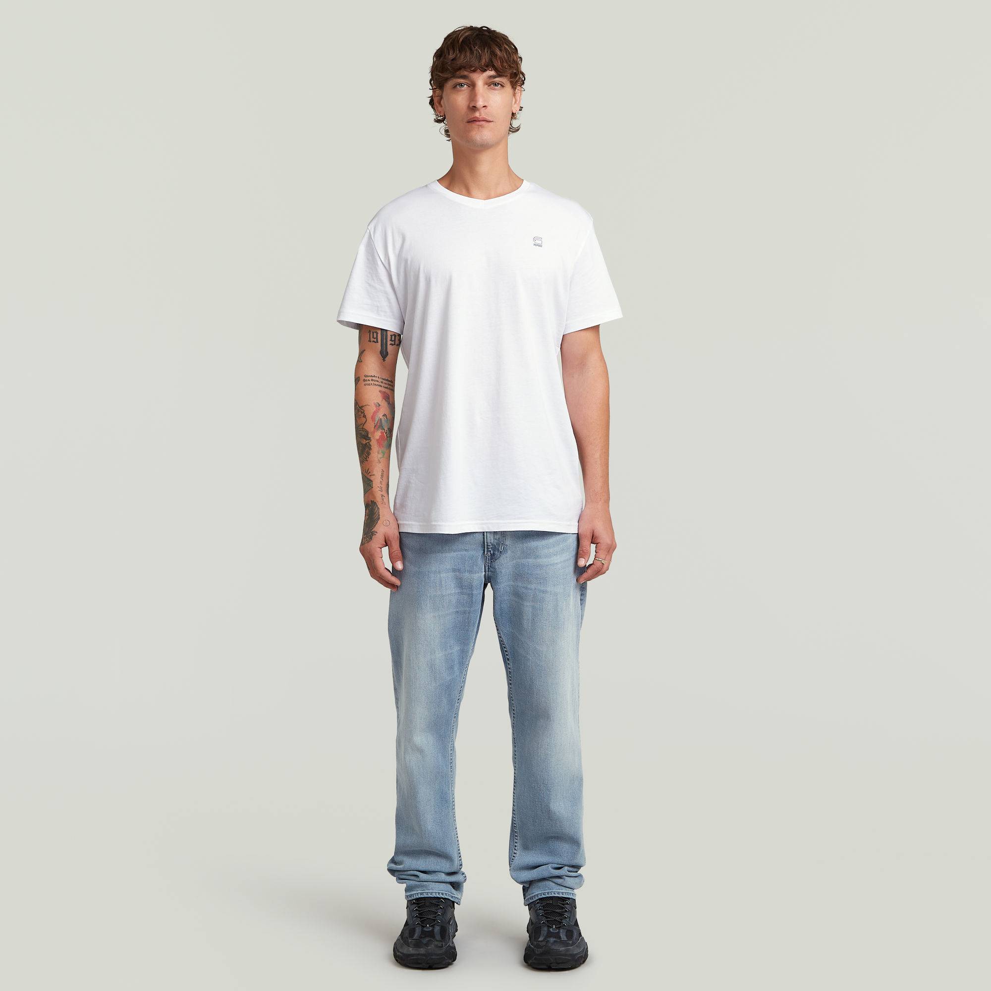 G-Star RAW Mosa Straight Jeans Lichtblauw Heren