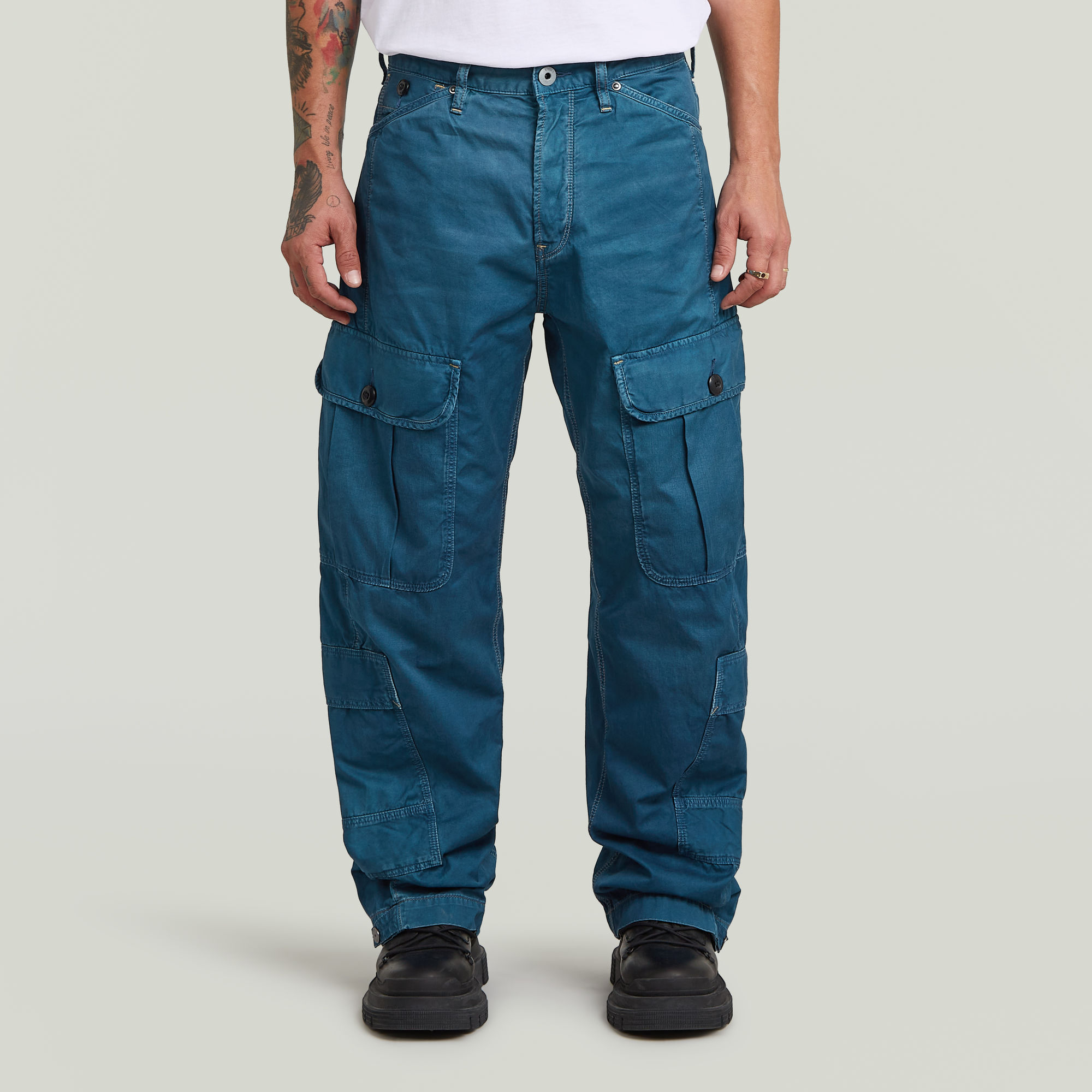G-Star RAW Bend 3D Loose Cargojeans Midden blauw Heren