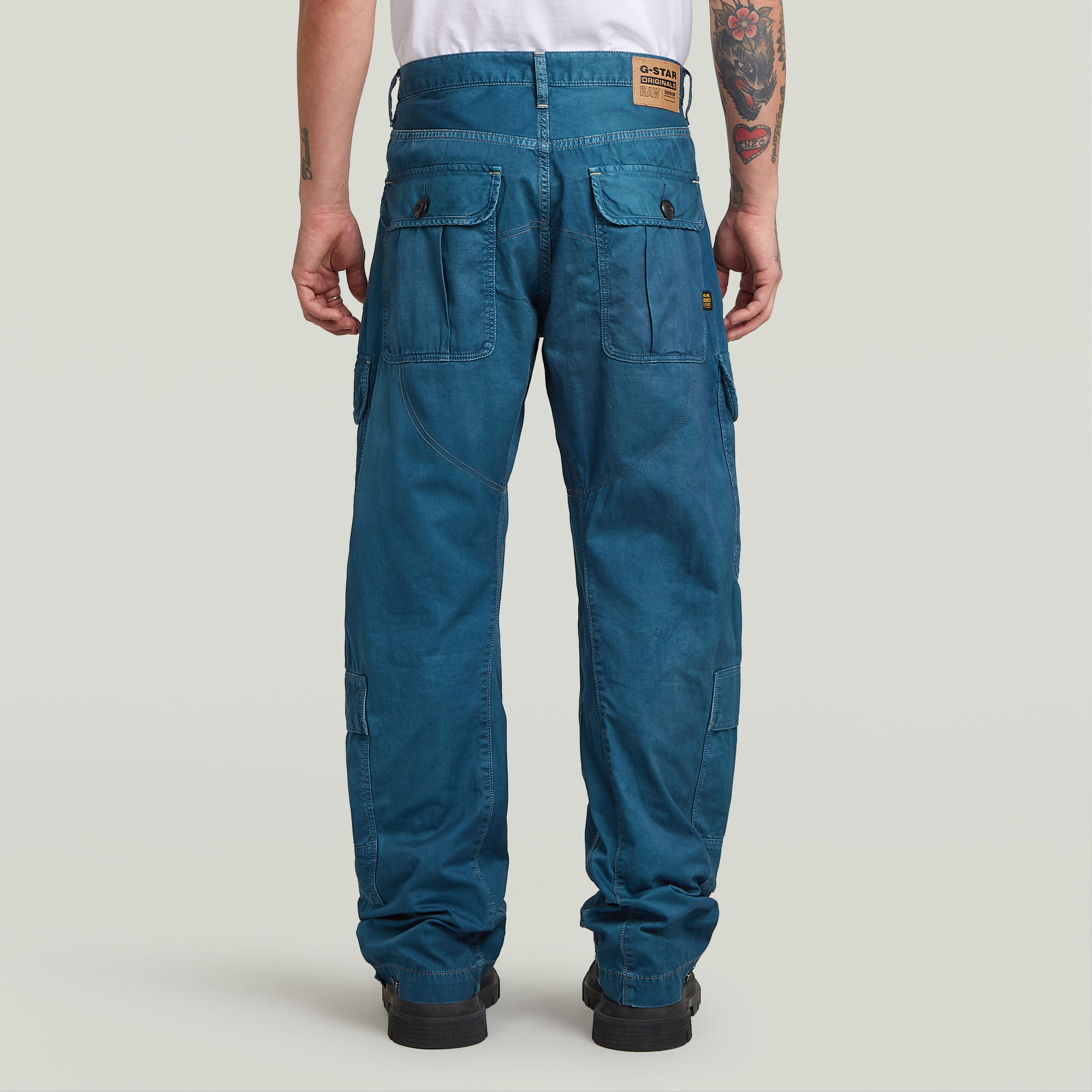 G-Star RAW Bend 3D Loose Cargojeans Midden blauw Heren