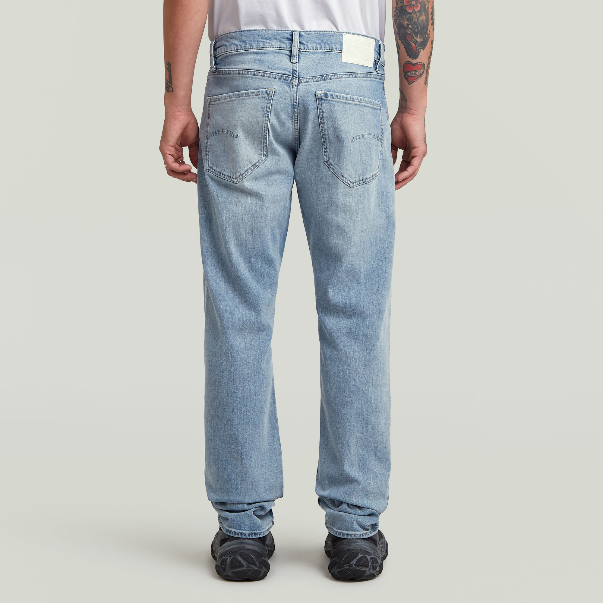 G-Star RAW Mosa Straight Jeans Lichtblauw Heren