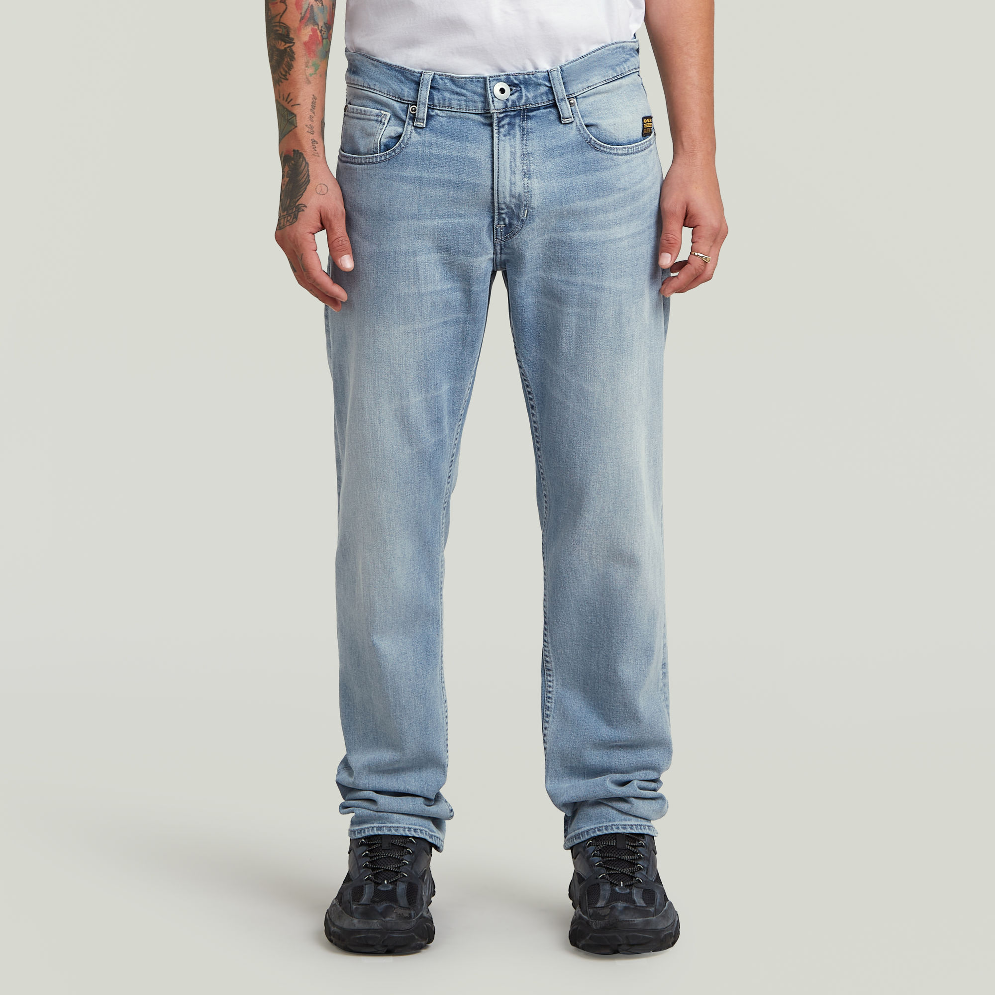 G-Star RAW Mosa Straight Jeans Lichtblauw Heren