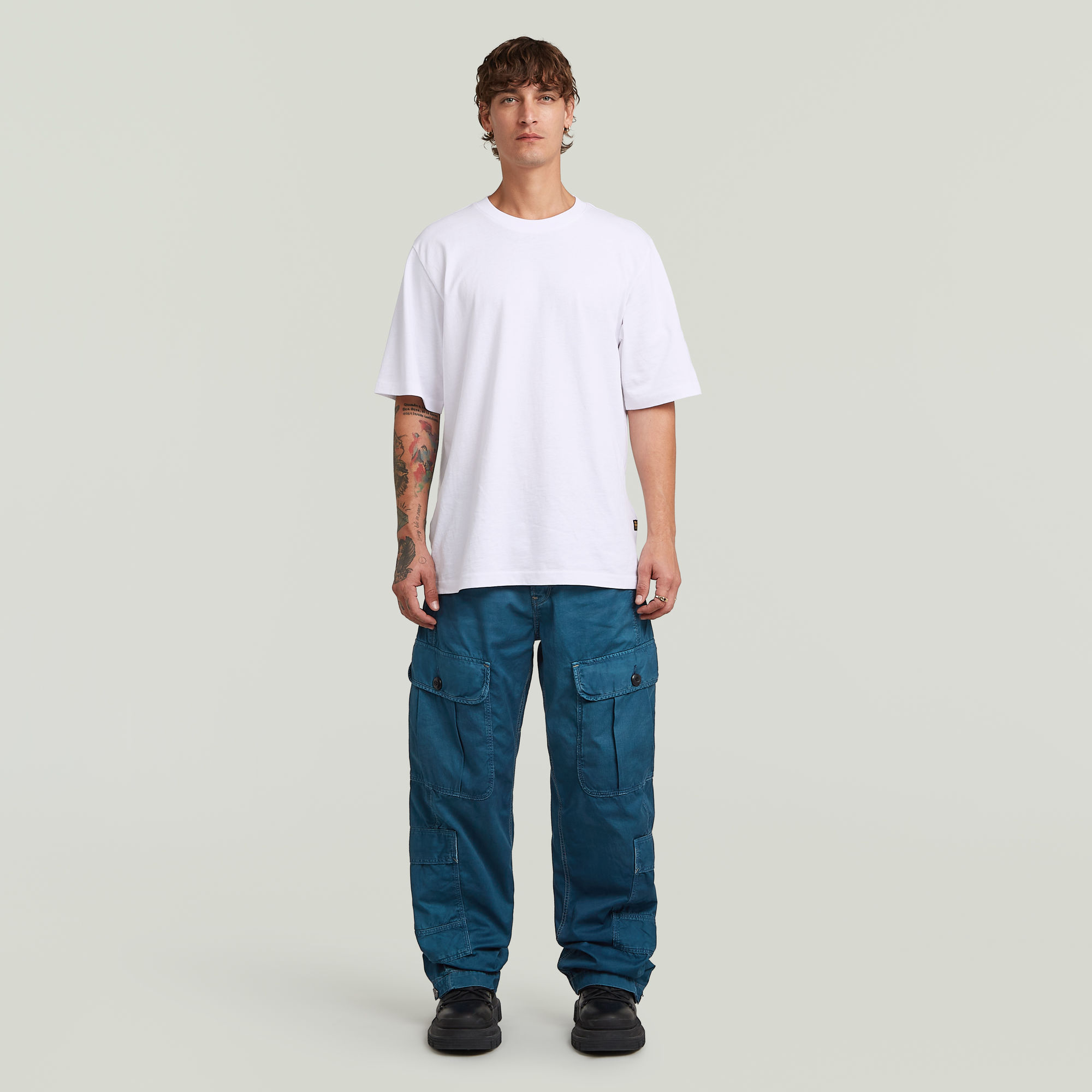 G-Star RAW Bend 3D Loose Cargojeans Midden blauw Heren