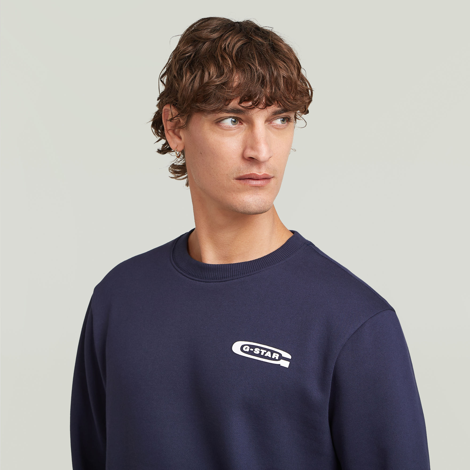 G-Star RAW Old Skool Sweater Donkerblauw Heren