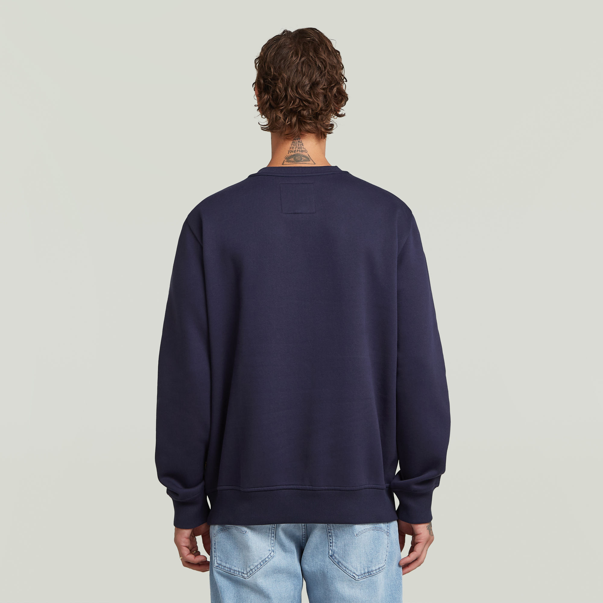 G-Star RAW Old Skool Sweater Donkerblauw Heren