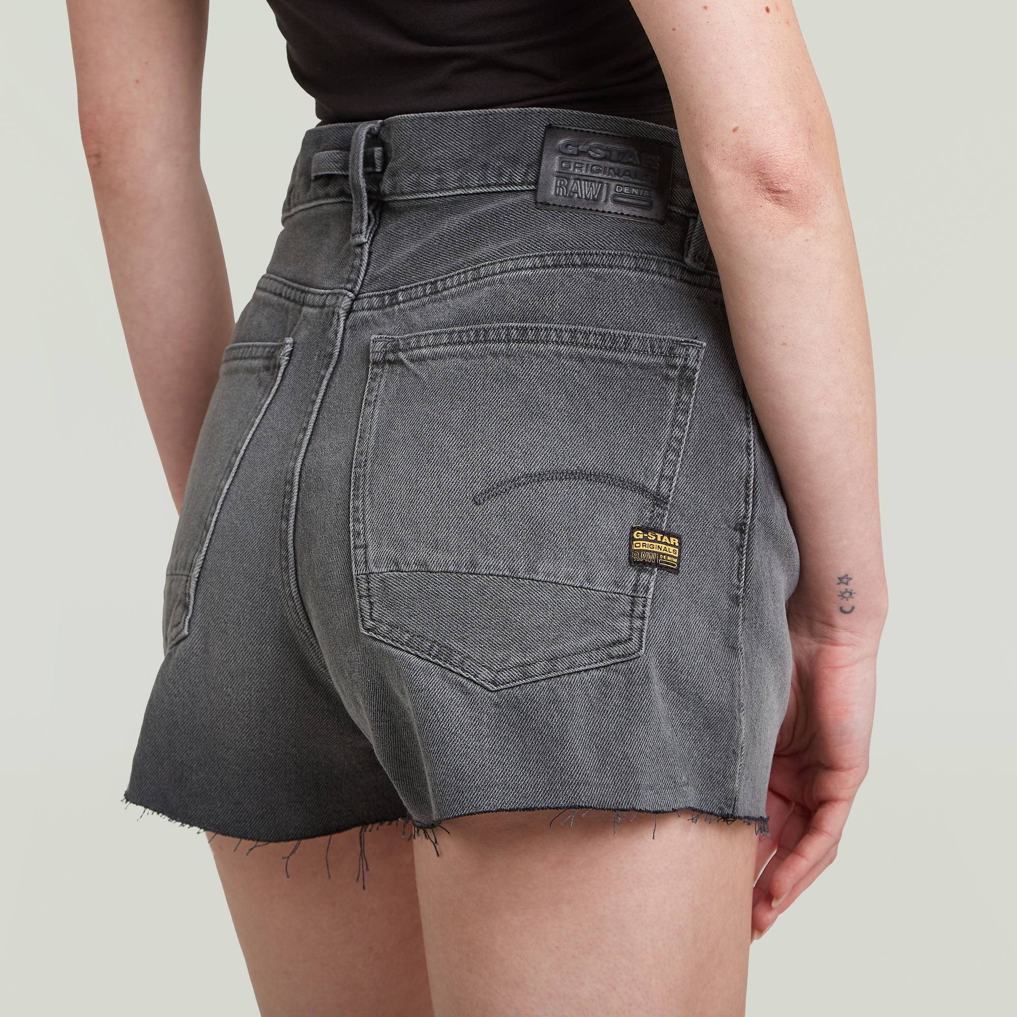 G-Star RAW Type 89 Cut Short Grijs Dames