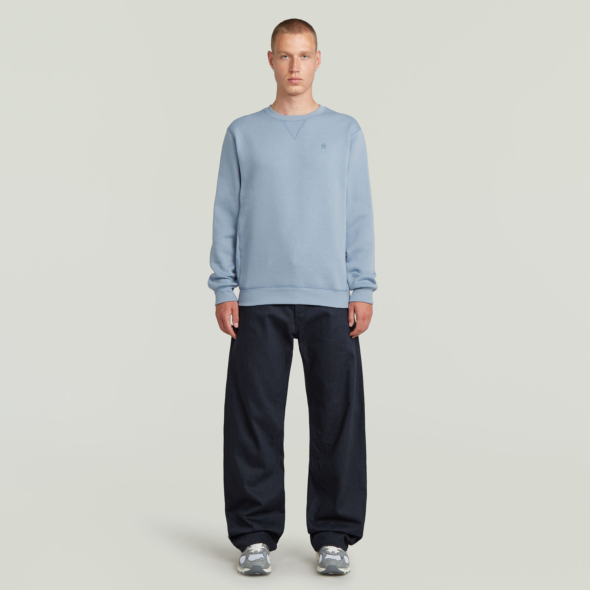 Thumbnail - Premium Core Sweatshirt - Hellblau - Herren