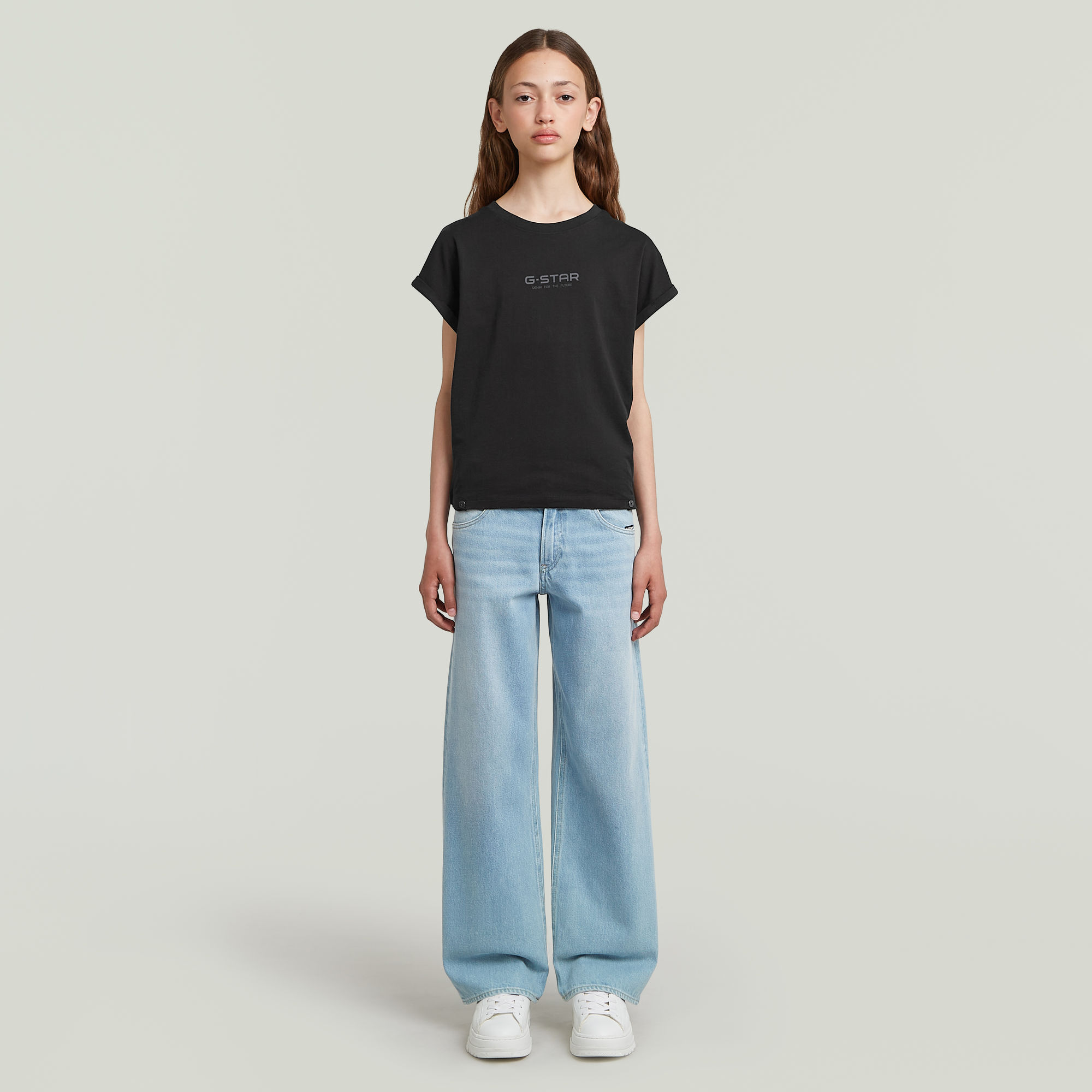 Thumbnail - Girls Judee Loose Jeans - Hellblau - mädchen