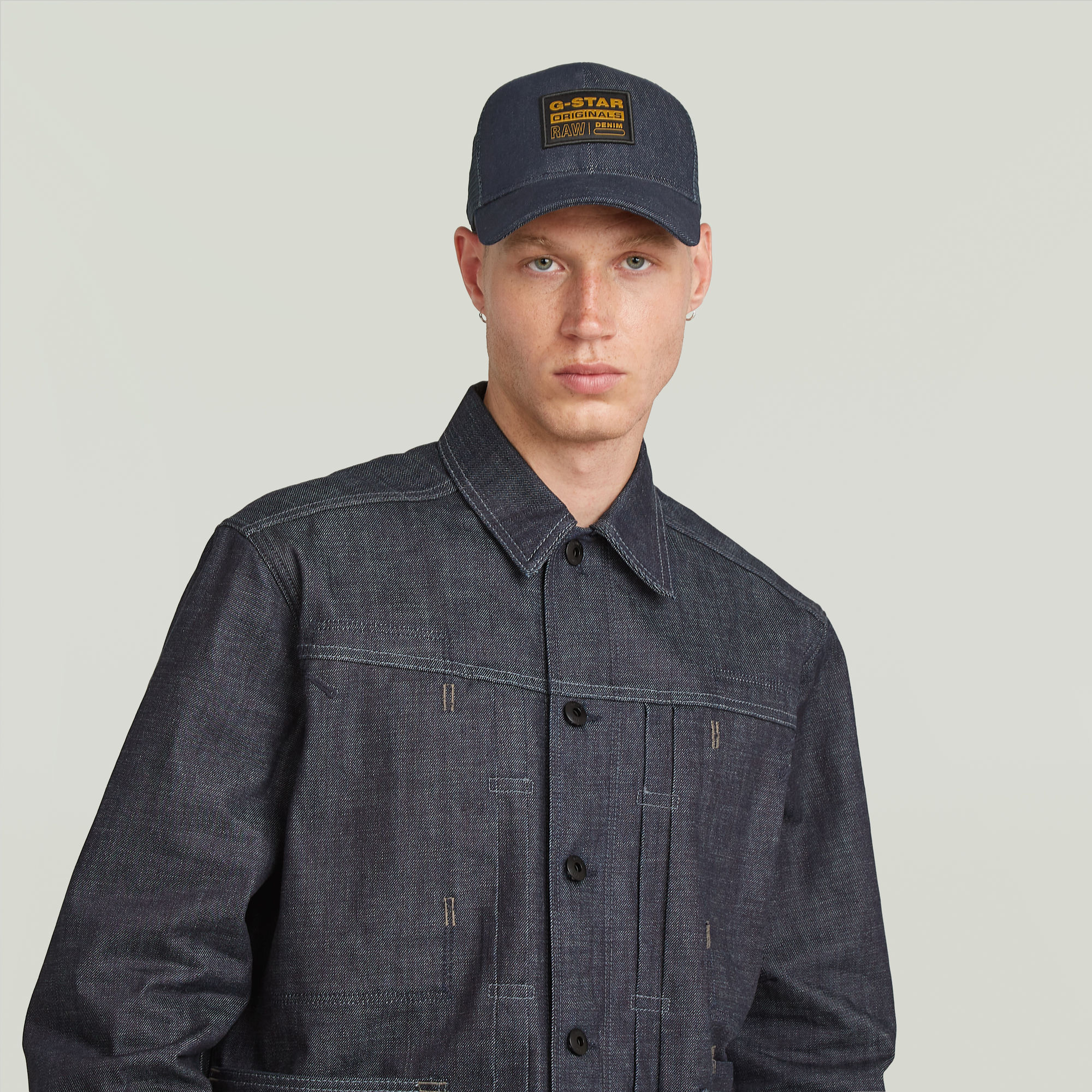 G-Star RAW Baseball Trucker Cap Uniseks Donkerblauw Heren
