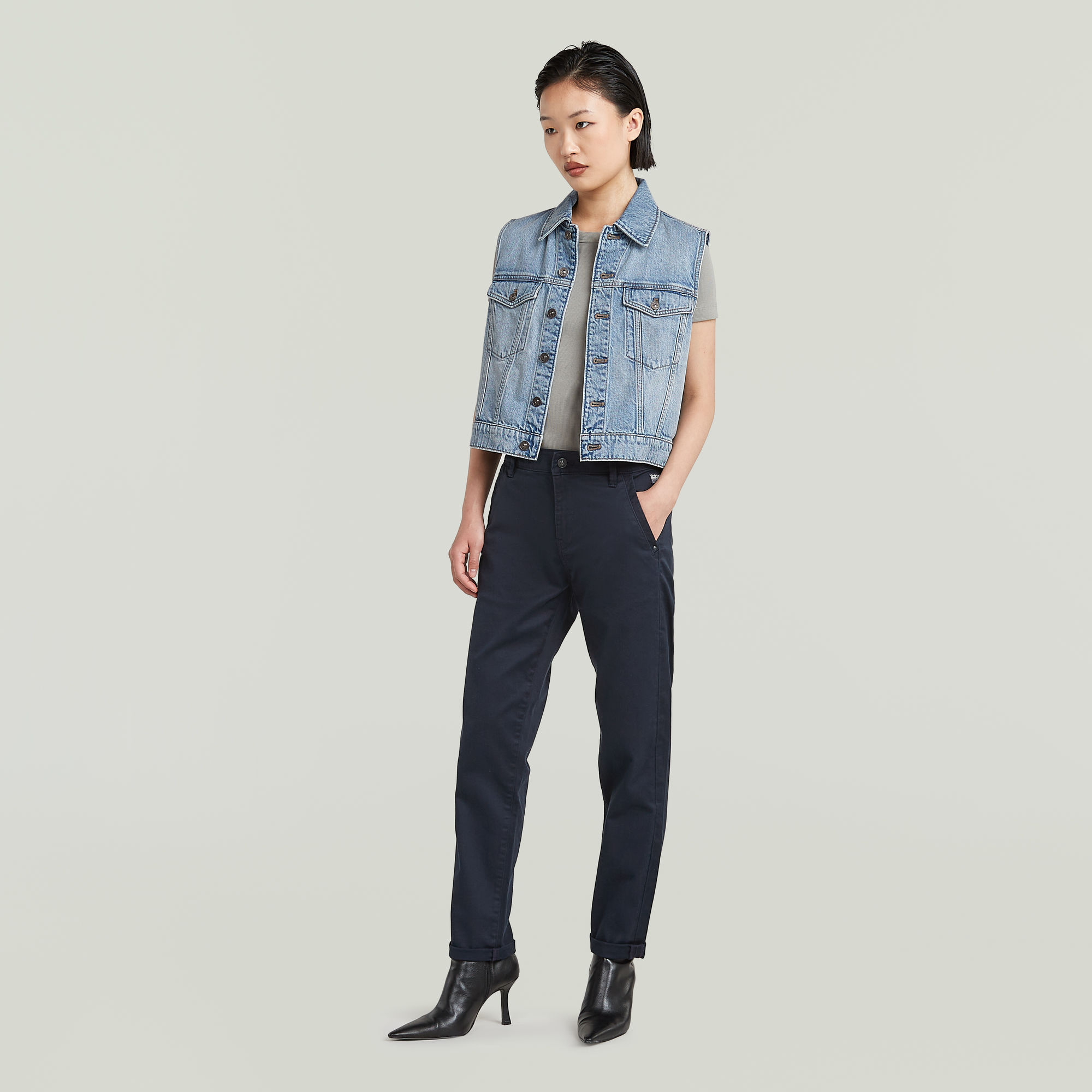 G-Star RAW Kate Boyfriend Chino Donkerblauw Dames