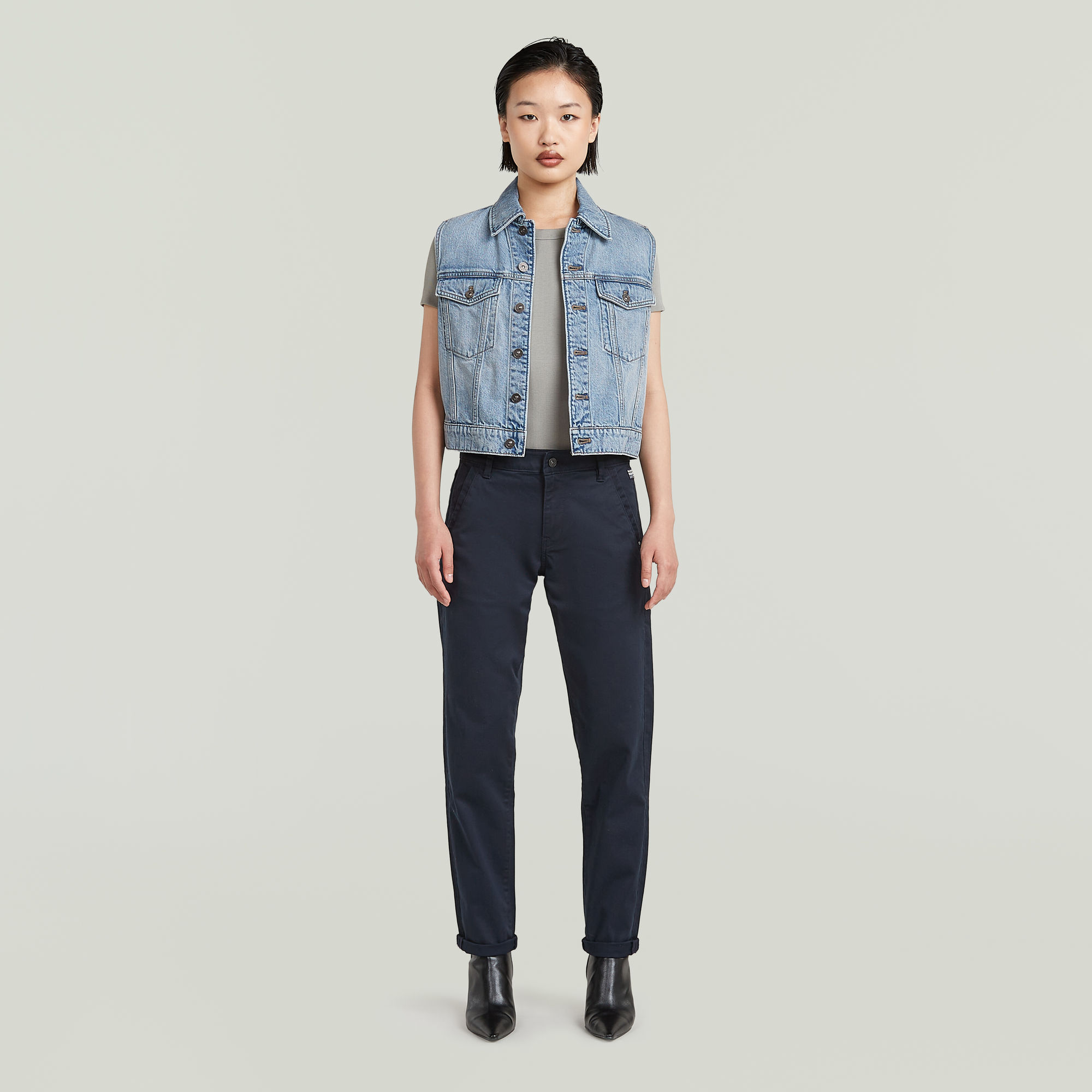 G-Star RAW Kate Boyfriend Chino Donkerblauw Dames