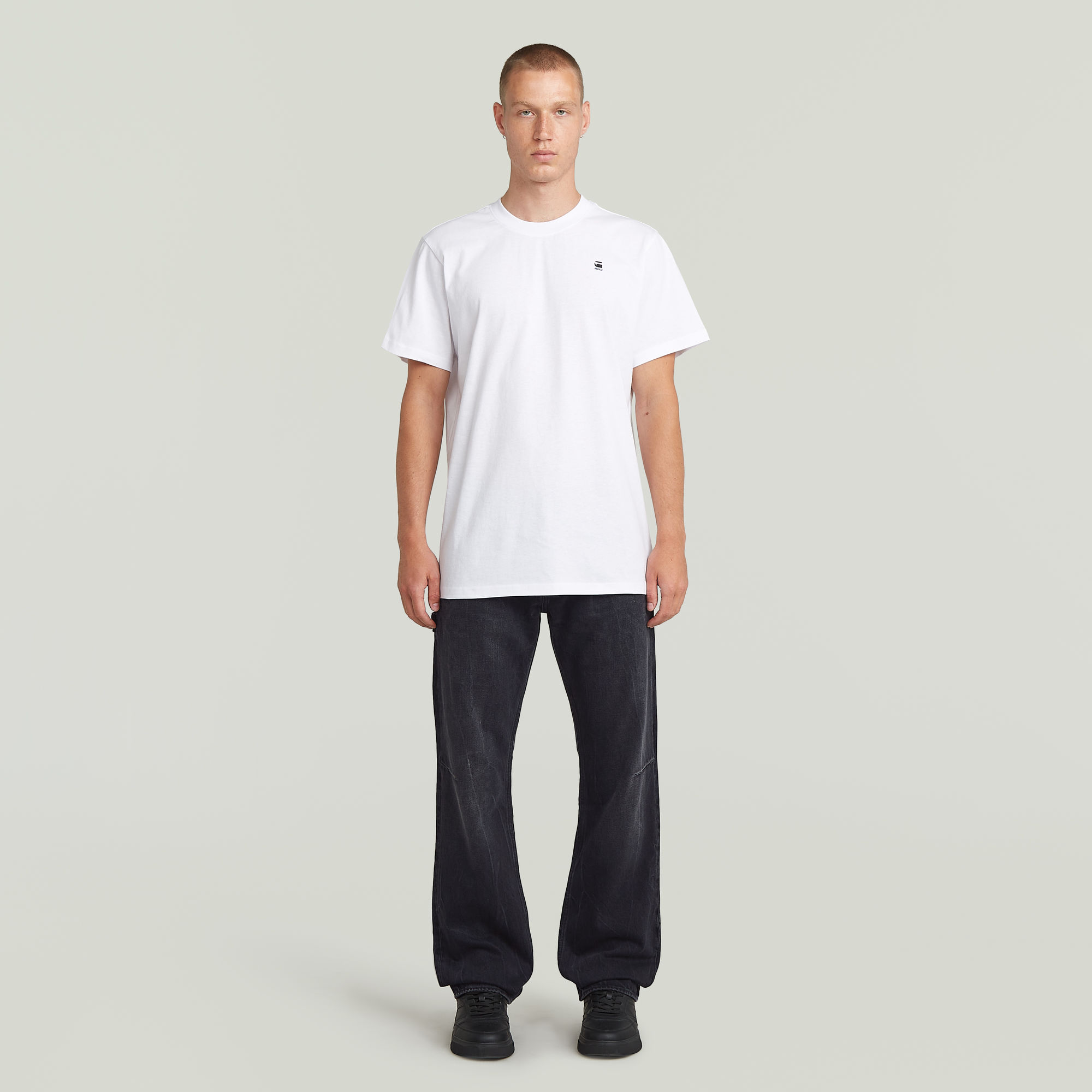 G-Star RAW Back Printed T-Shirt Wit Heren