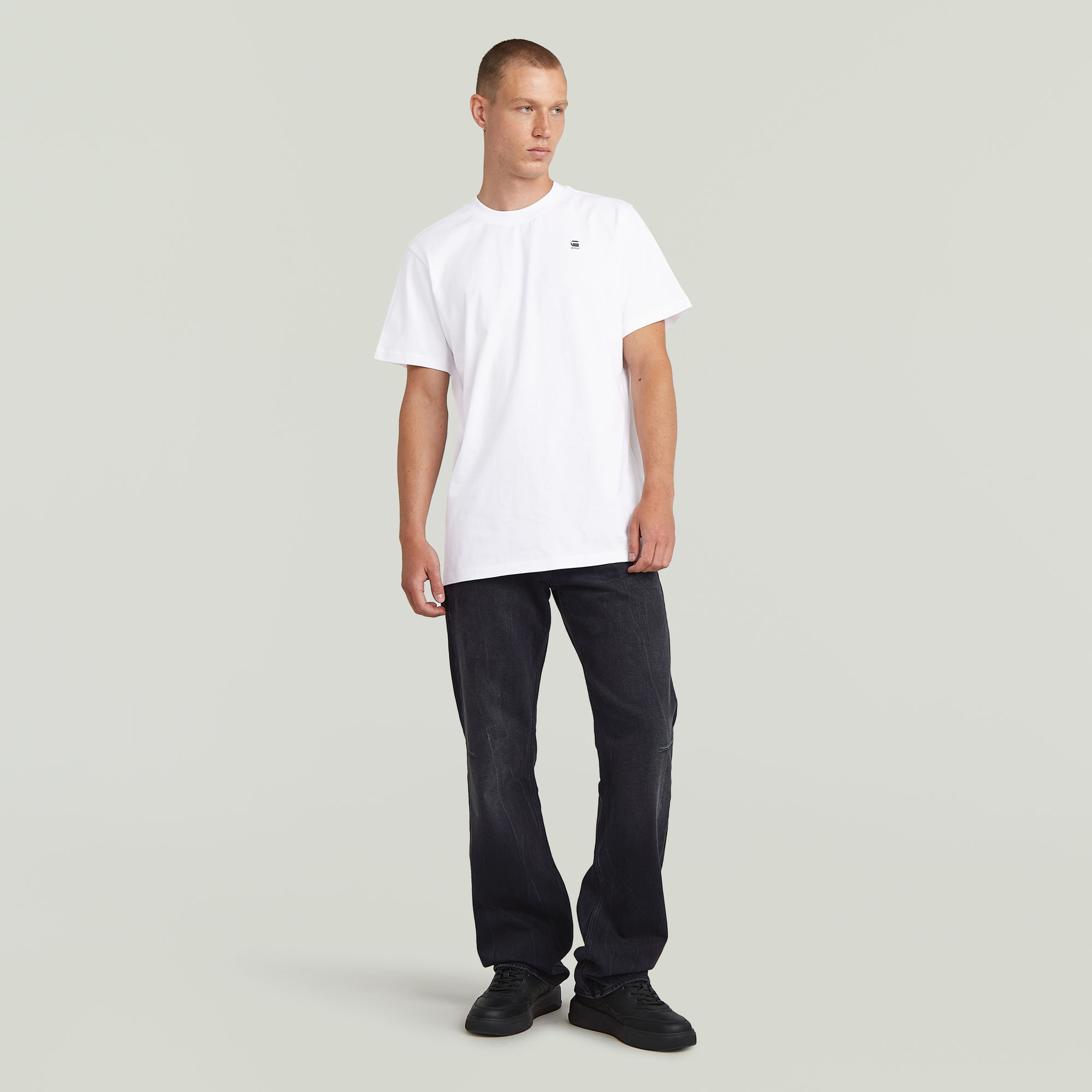 G-Star RAW Back Printed T-Shirt Wit Heren