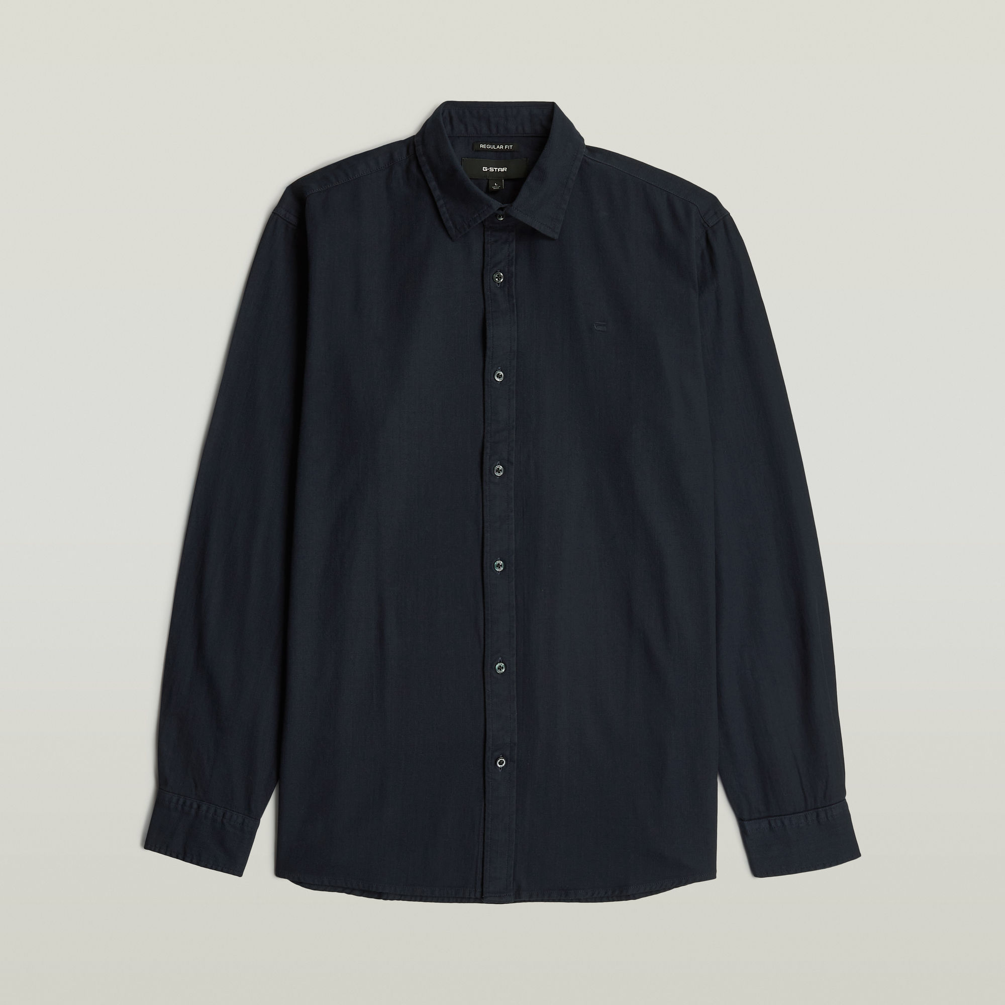 Thumbnail - Clean Regular Hemd - Dunkelblau - Herren