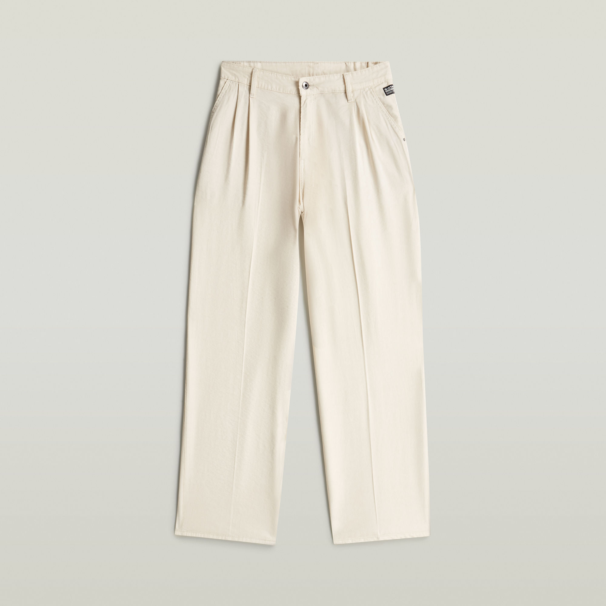 Thumbnail - Pleated Chino - Beige - Damen