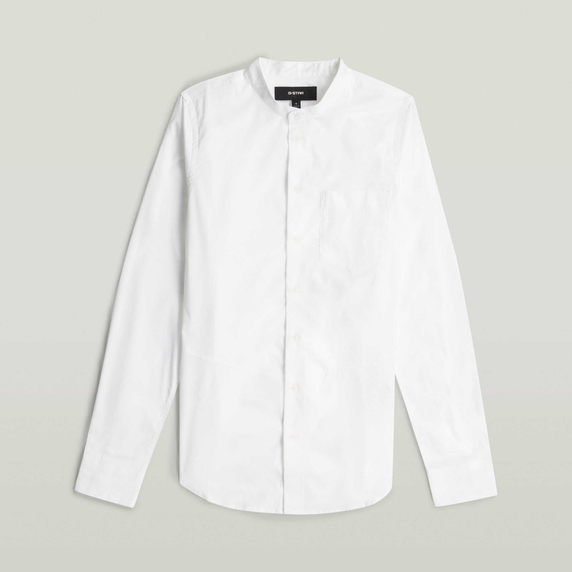 Thumbnail - Slim Poplin Shirt - Weiß - Damen