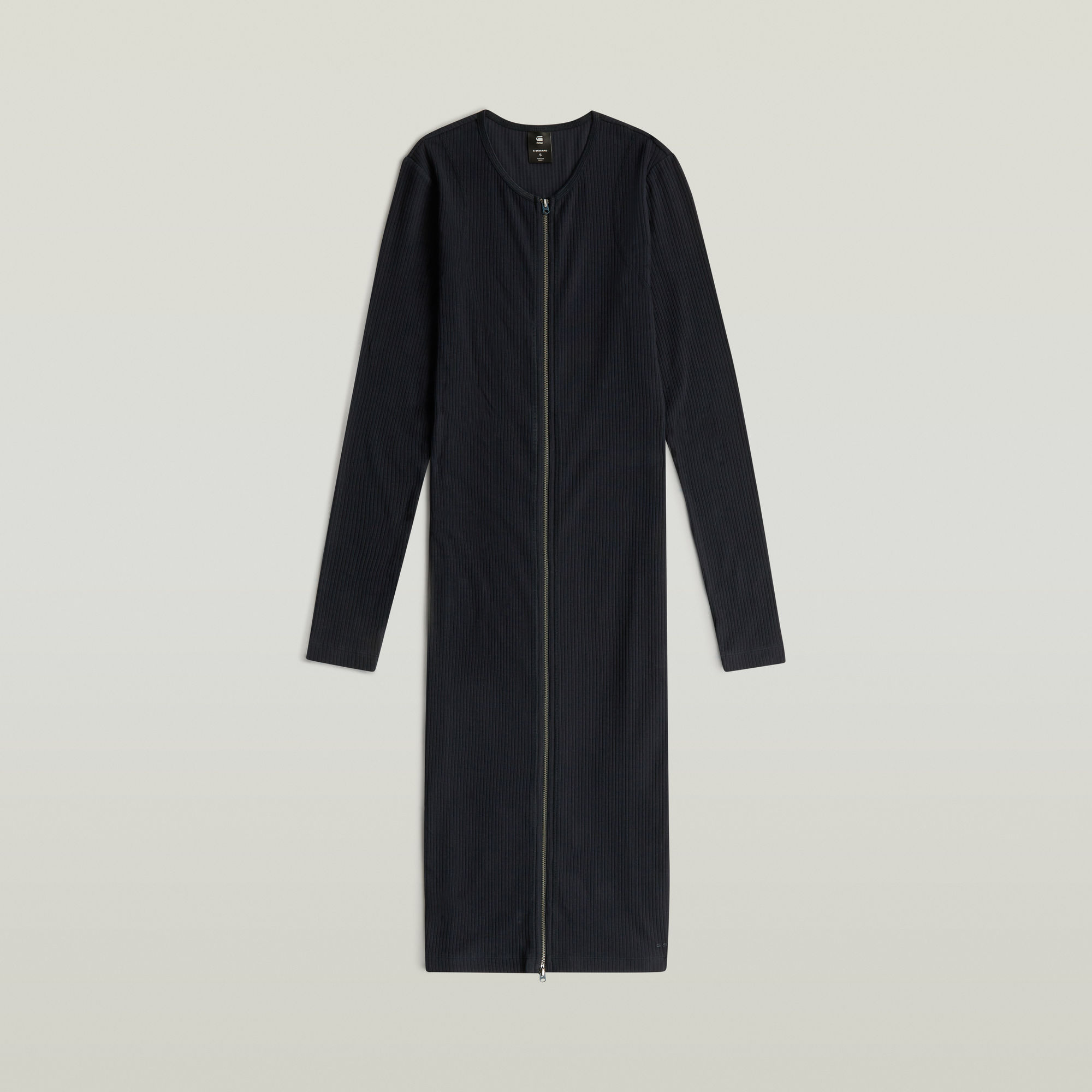 Thumbnail - 2 Way Slim Rib Kleid - Dunkelblau - Damen