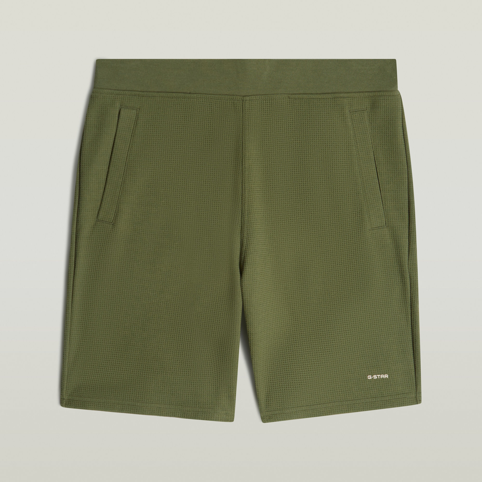 Thumbnail - Structured Jersey Shorts - Grün - Herren