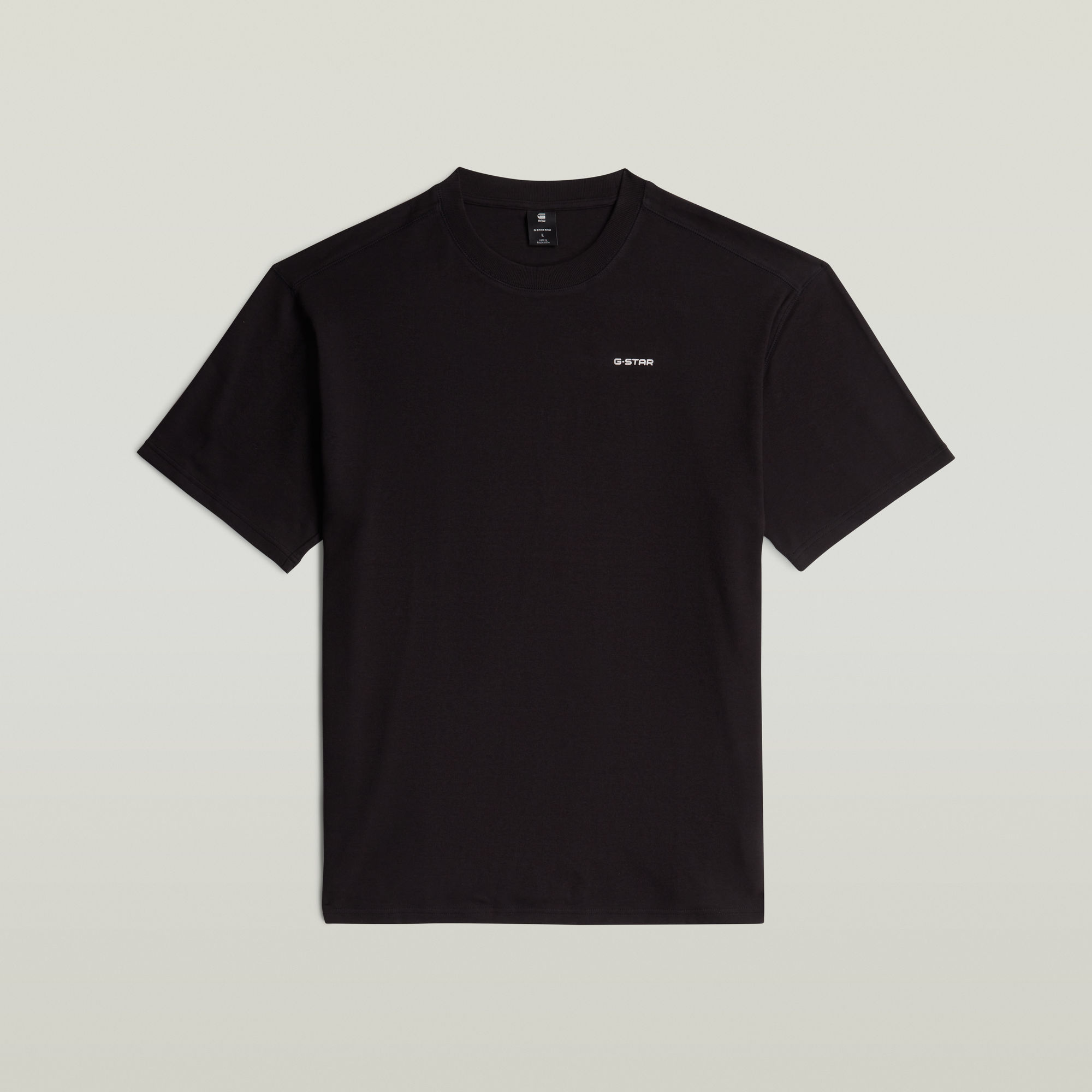 Thumbnail - Rib Insert Relaxed T-Shirt - Schwarz - Herren