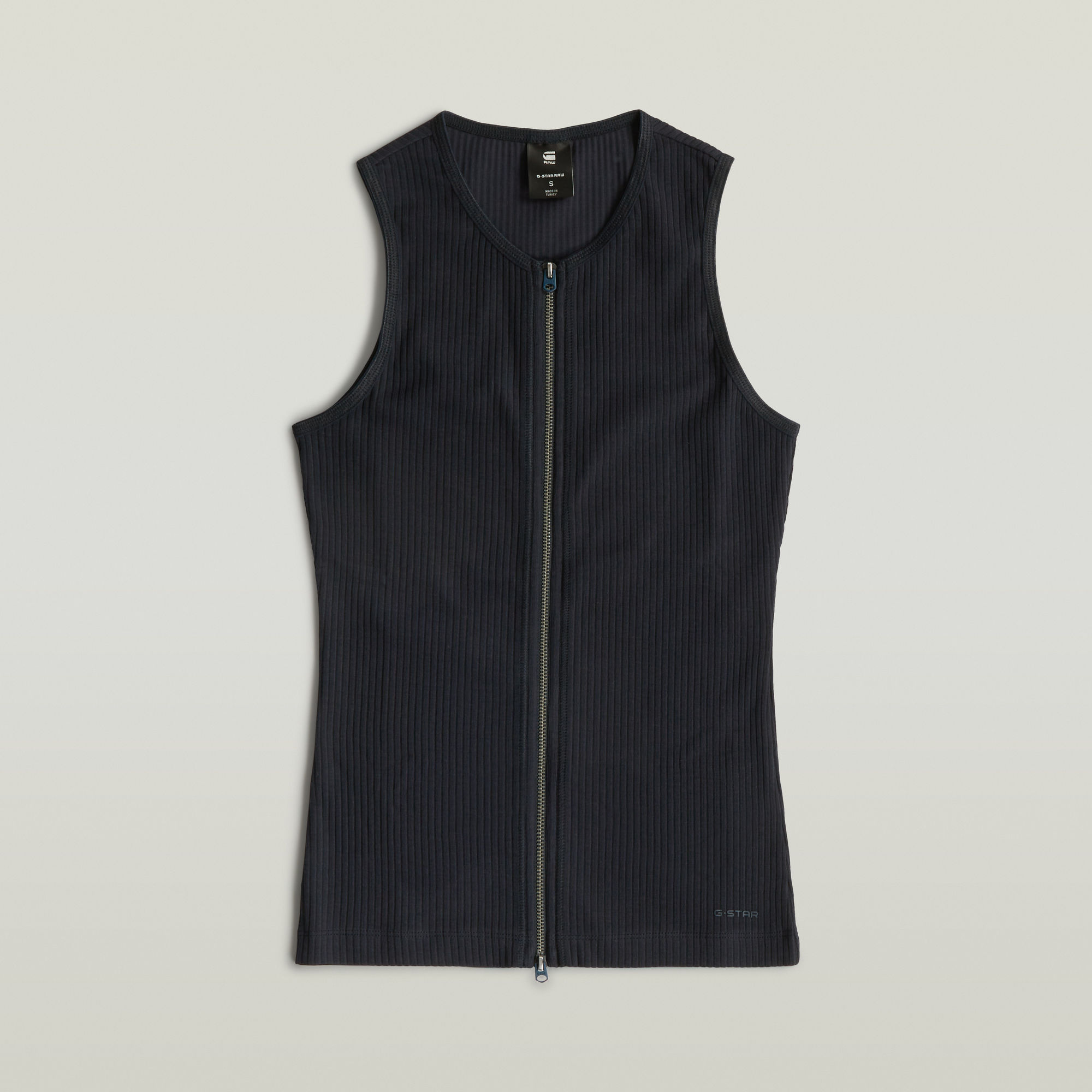 Thumbnail - 2 Way Slim Rib Tank - Dunkelblau - Damen