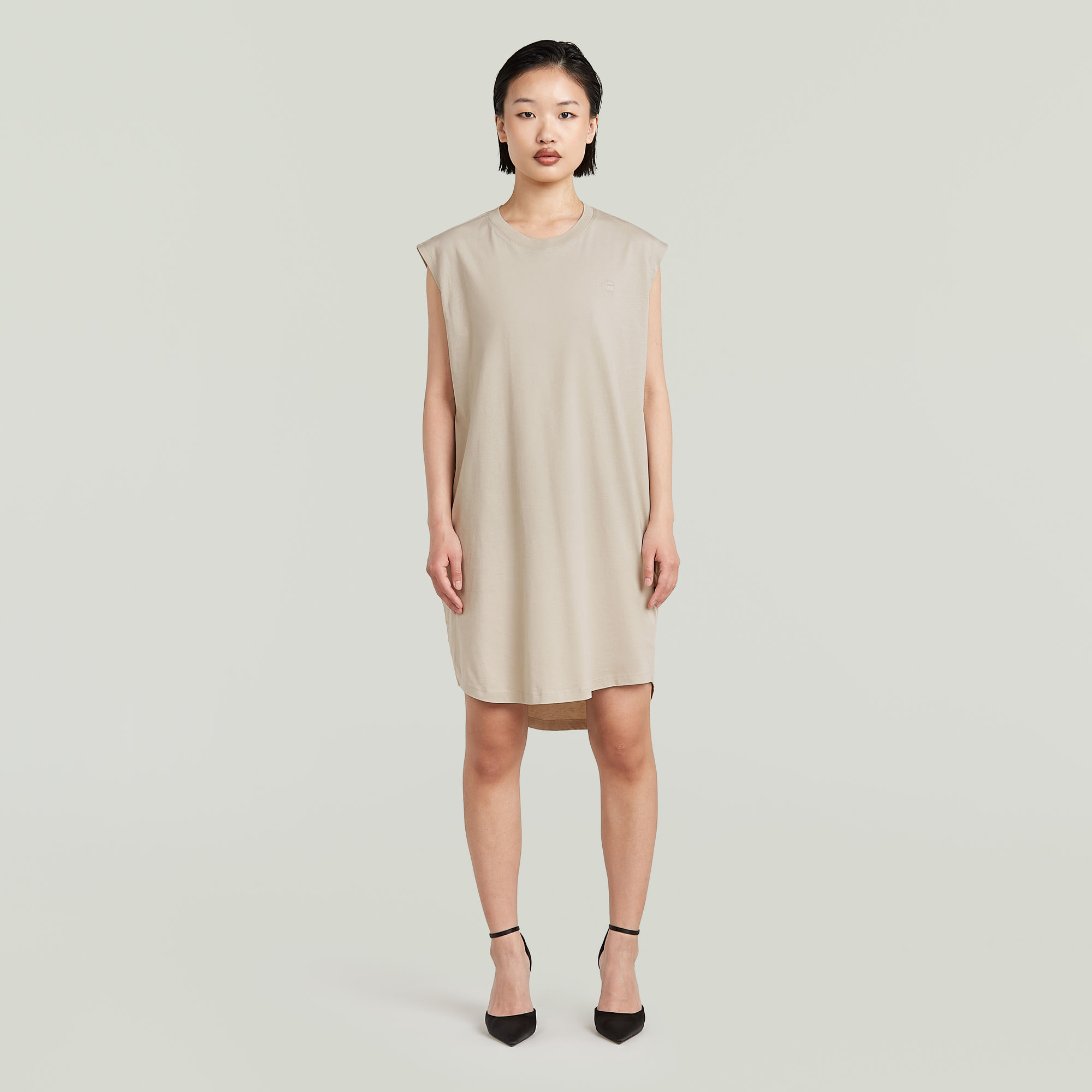 Thumbnail - Lash Loose Kleid - Beige - Damen