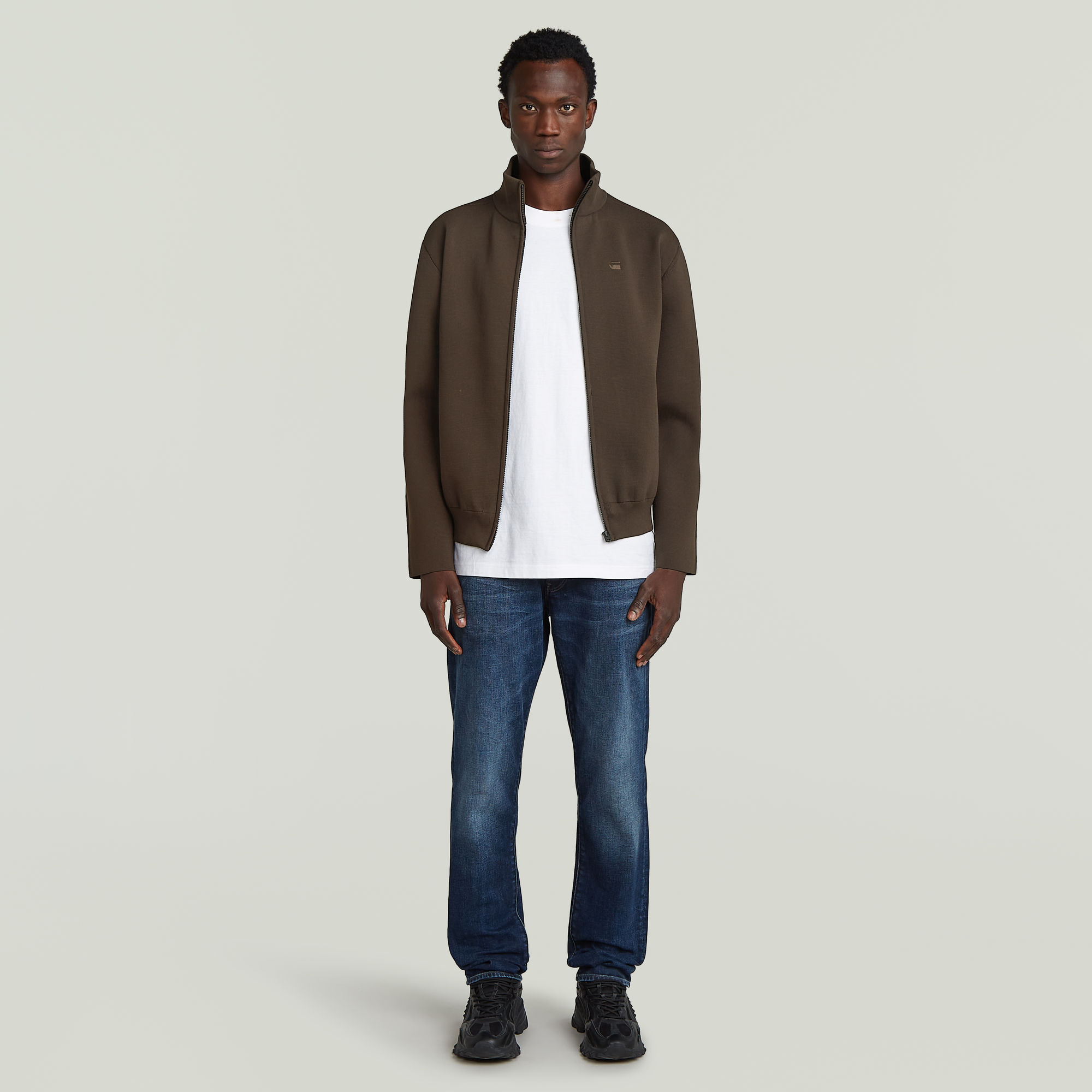Thumbnail - Tech Knit Jacke - Braun - Herren