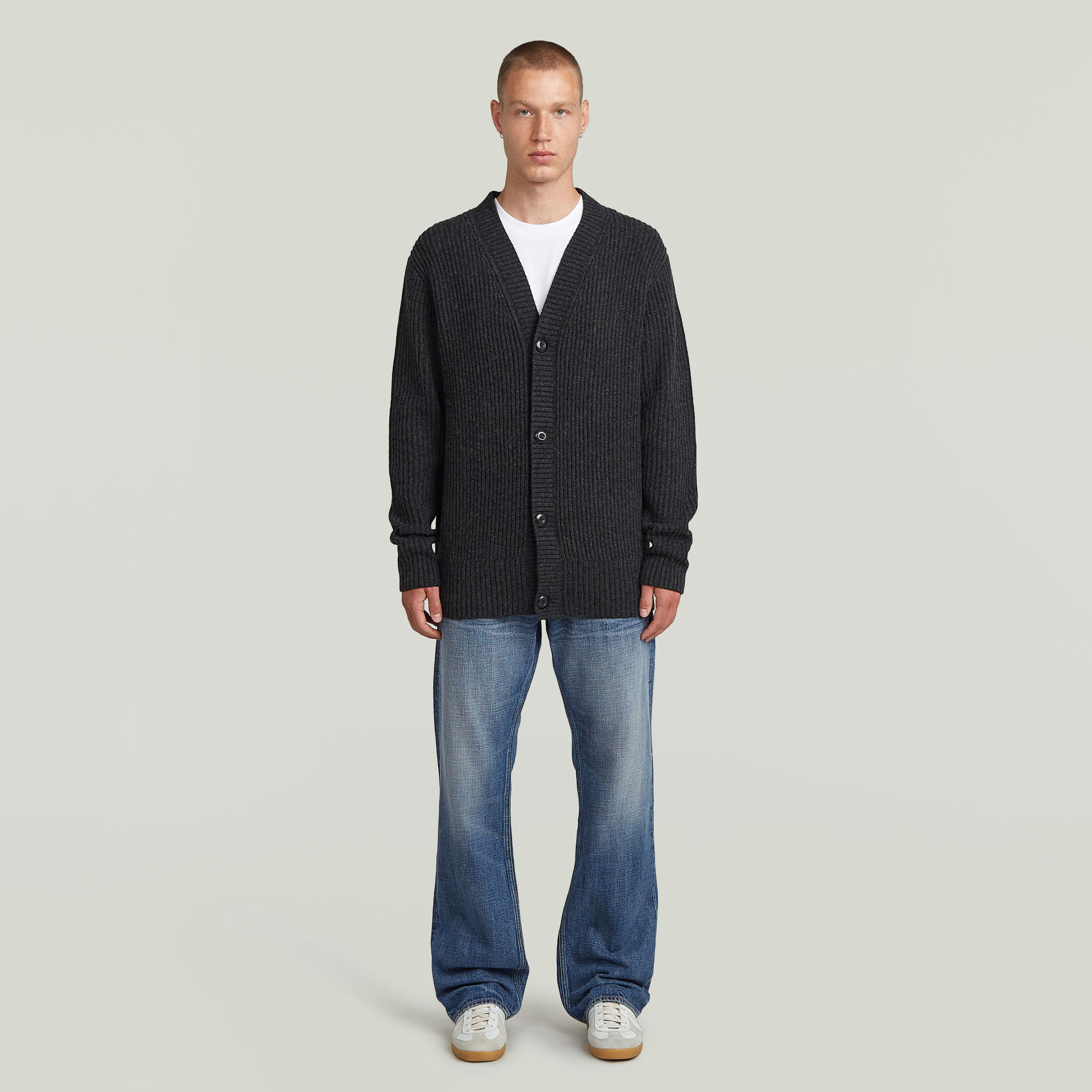 Thumbnail - Essential Cardigan Knit - Mehrfarbig - Herren
