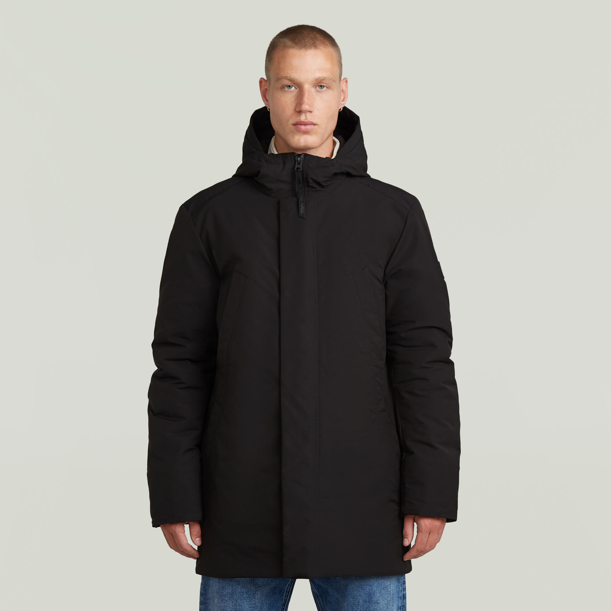 Clean Vodan Padded Hooded Parka - Schwarz - Herren