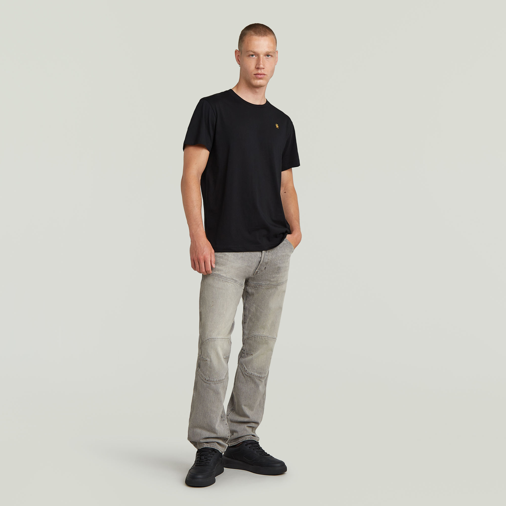G-Star RAW Originals Back Print T-Shirt Zwart Heren