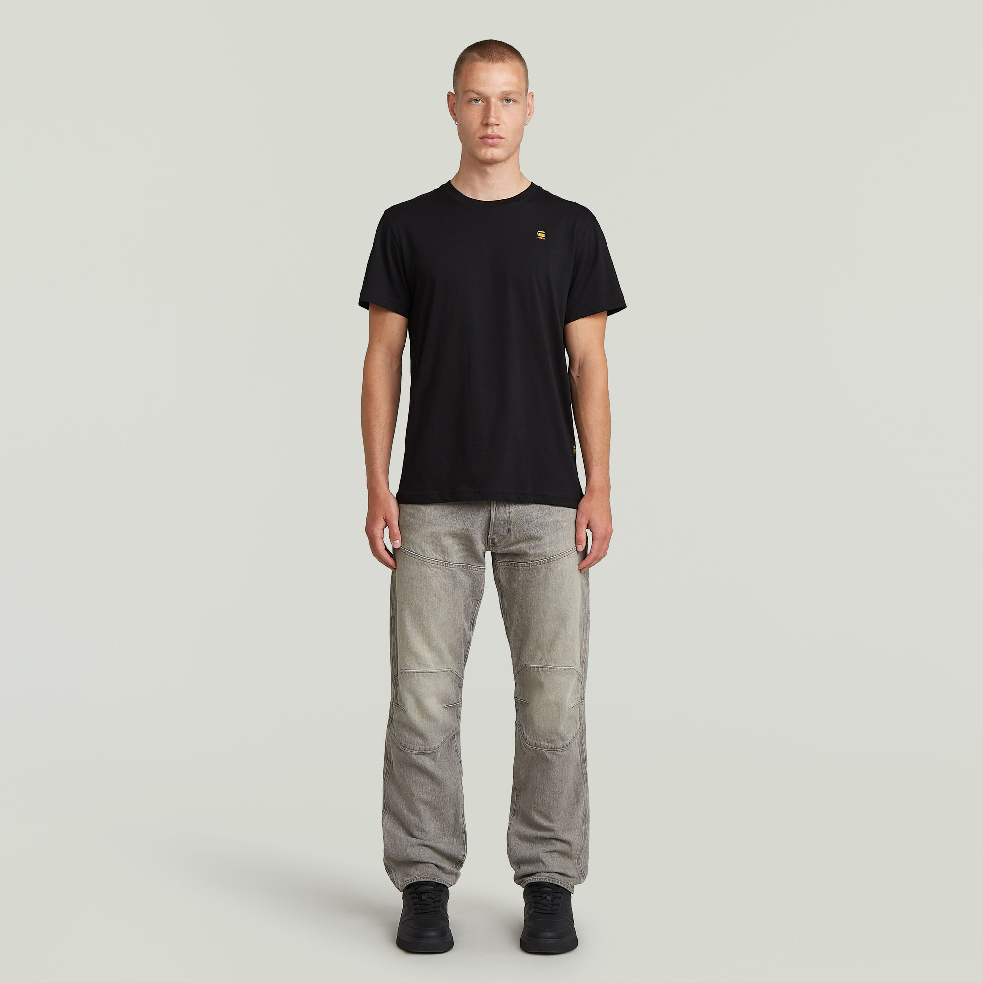 G-Star RAW Originals Back Print T-Shirt Zwart Heren
