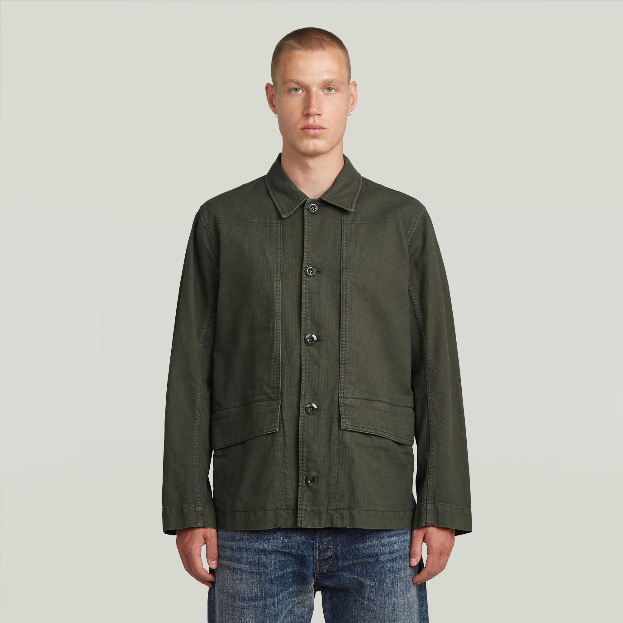 

4 Pocket Overshirt - Grey - Men