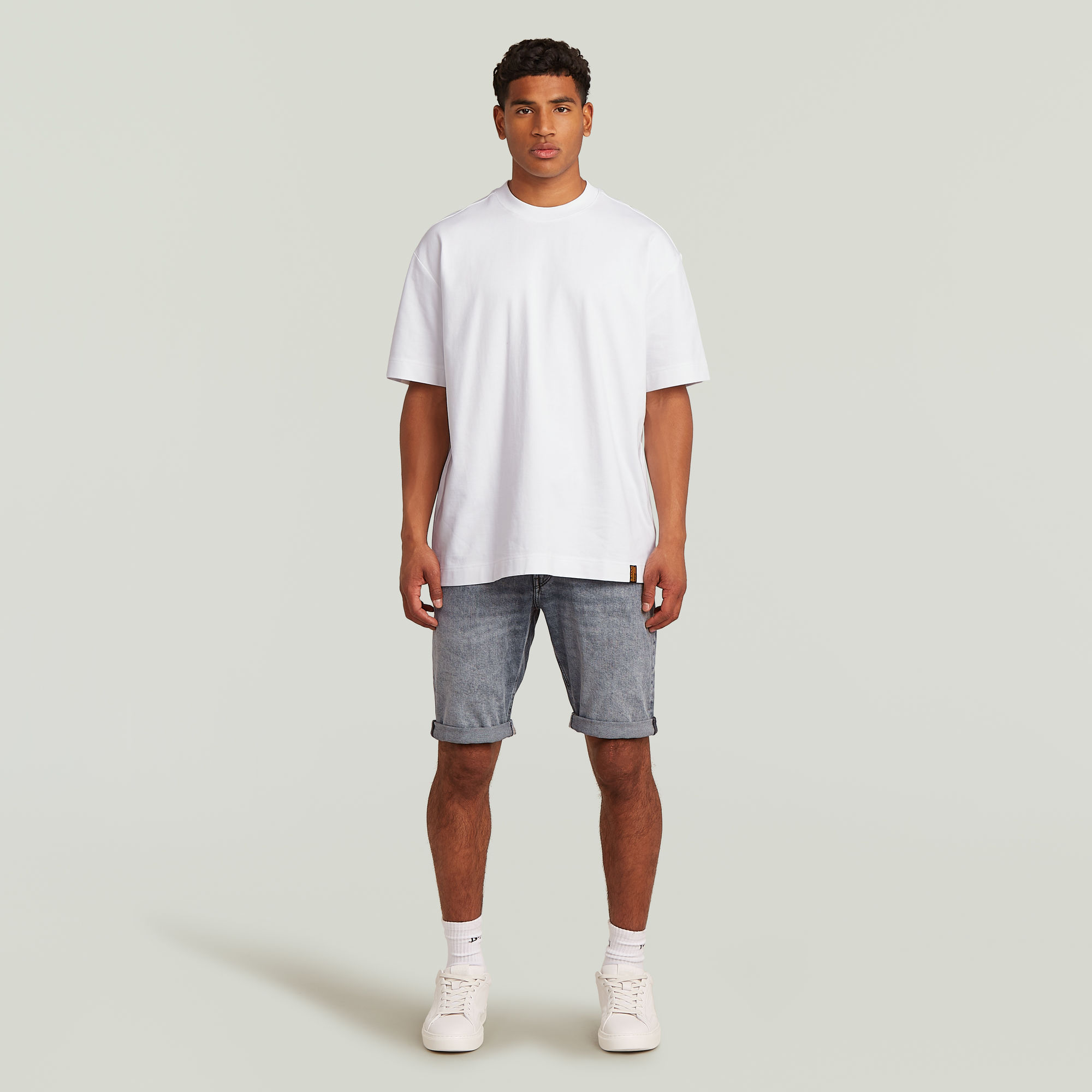 Thumbnail - Mosa Denim Shorts - Grau - Herren