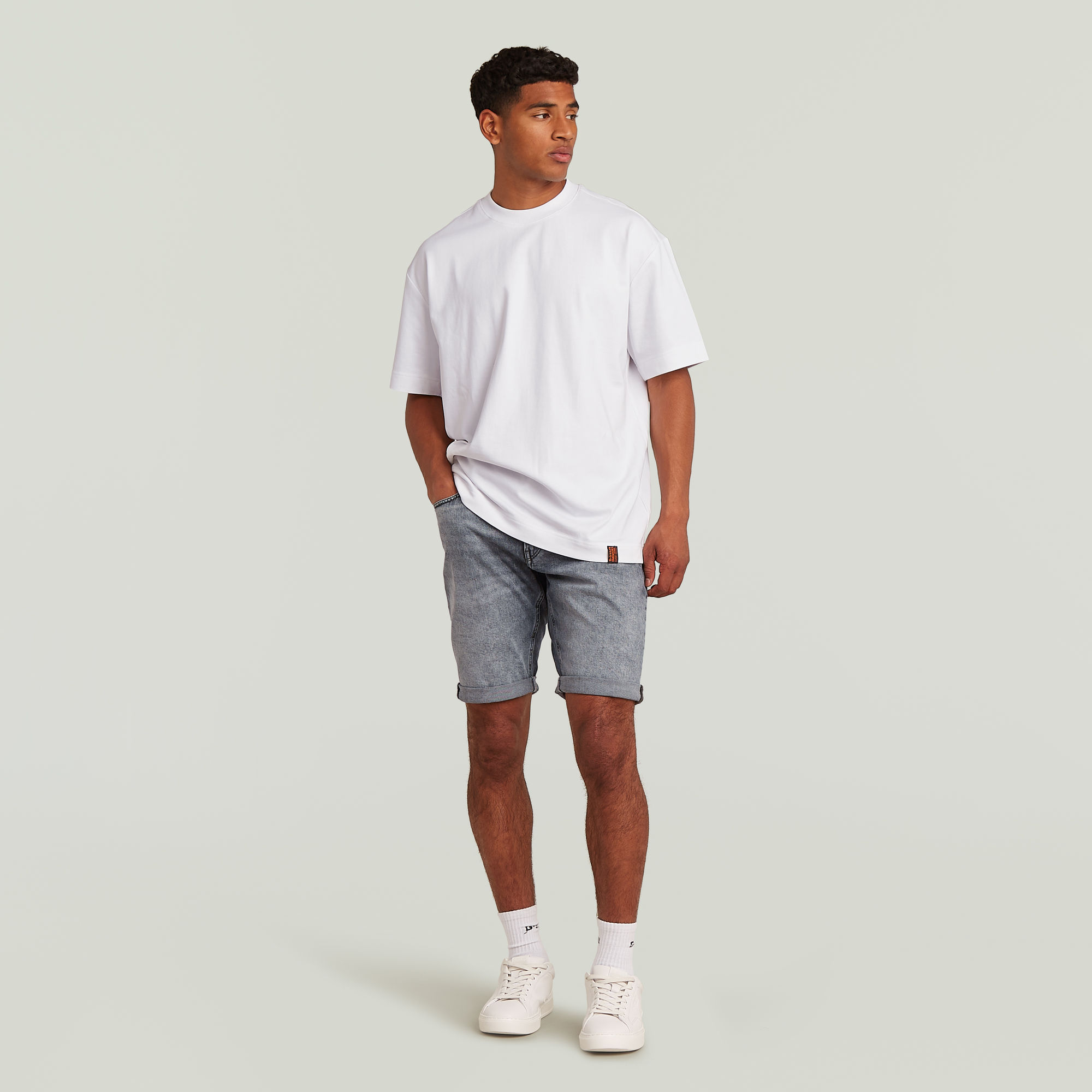 G-Star RAW Mosa Denim Short Grijs Heren
