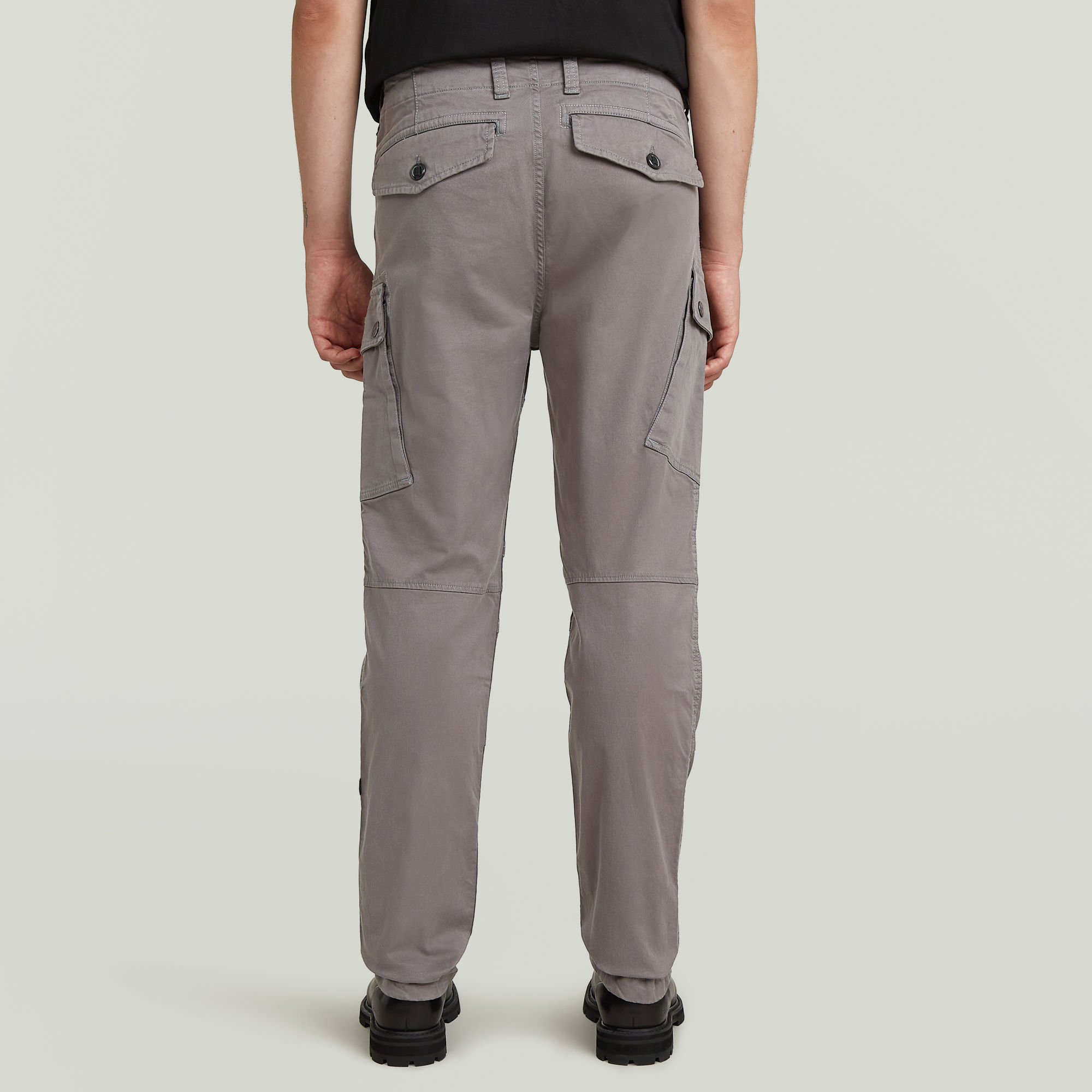 G-Star RAW Roxic Zip Straight Tapered Broek Grijs Heren