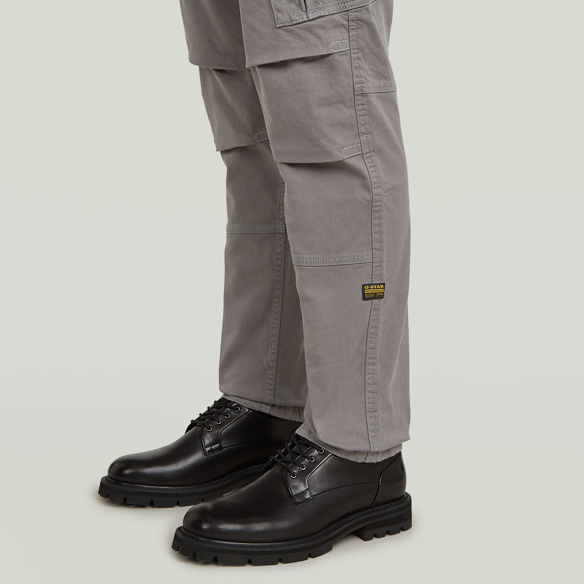 G-Star RAW Roxic Zip Straight Tapered Broek Grijs Heren