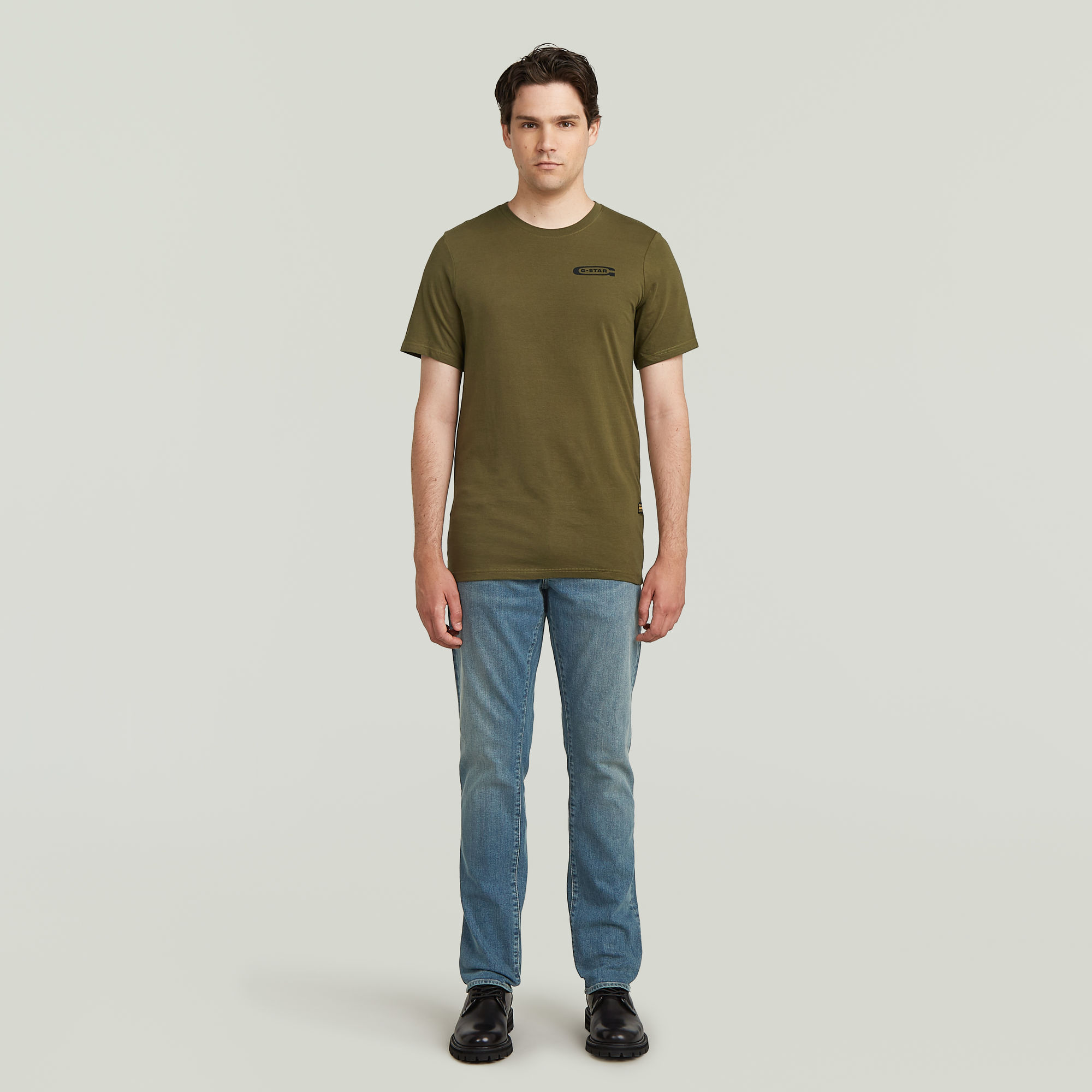 Thumbnail - Old Skool Slim T-Shirt - Grün - Herren