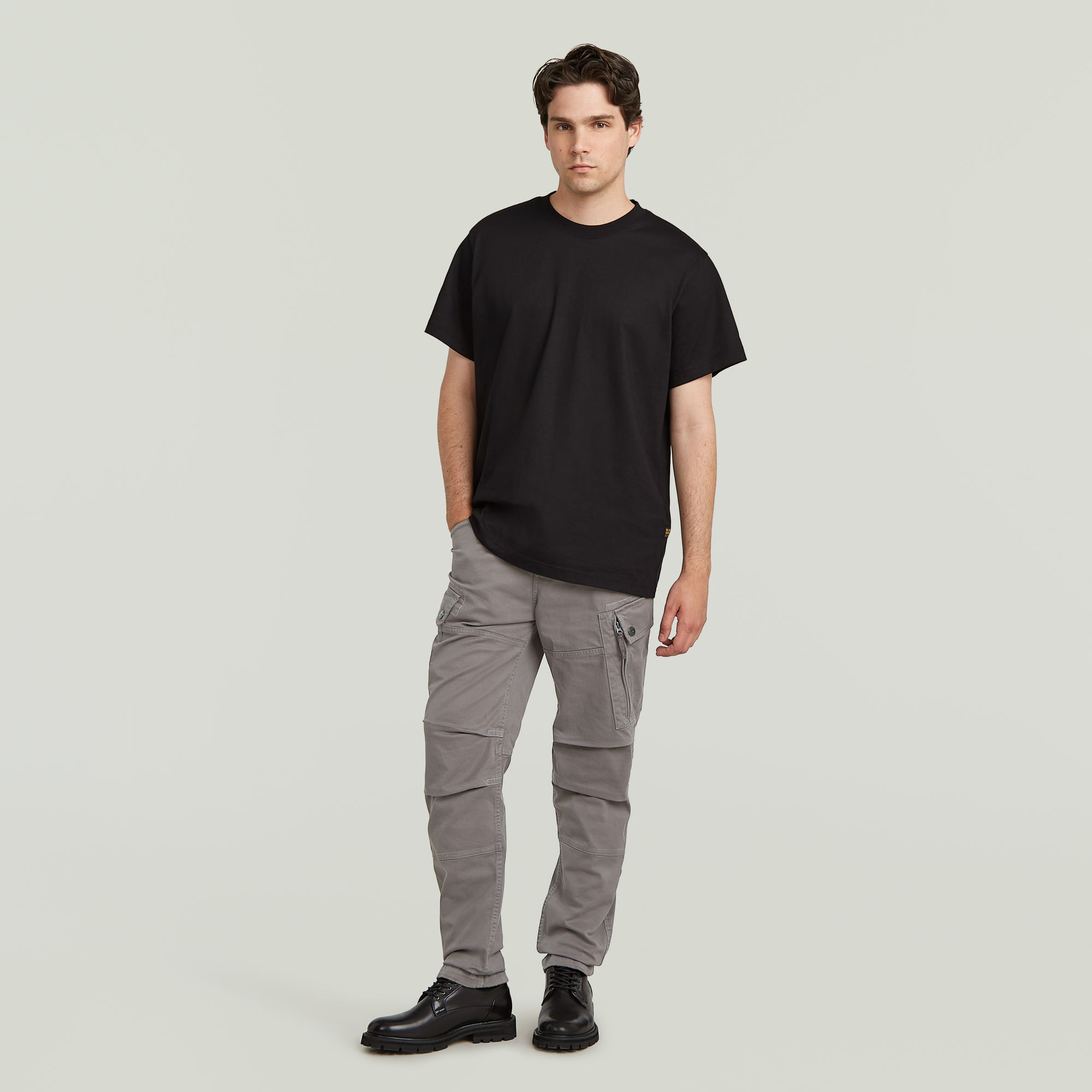 G-Star RAW Roxic Zip Straight Tapered Broek Grijs Heren