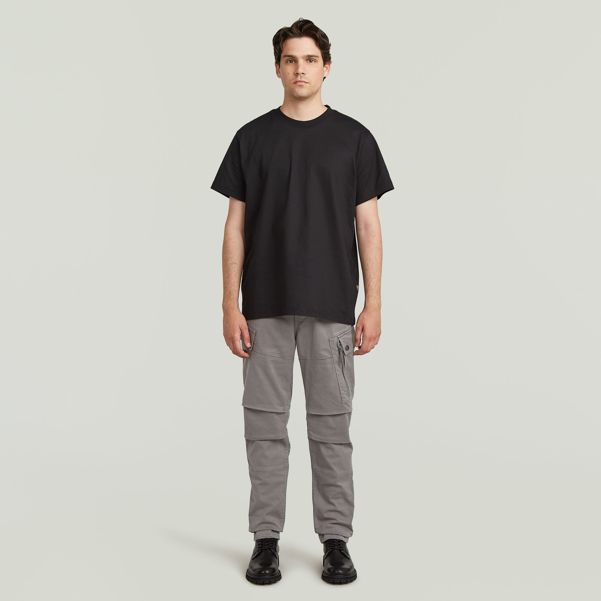 G-Star RAW Roxic Zip Straight Tapered Broek Grijs Heren