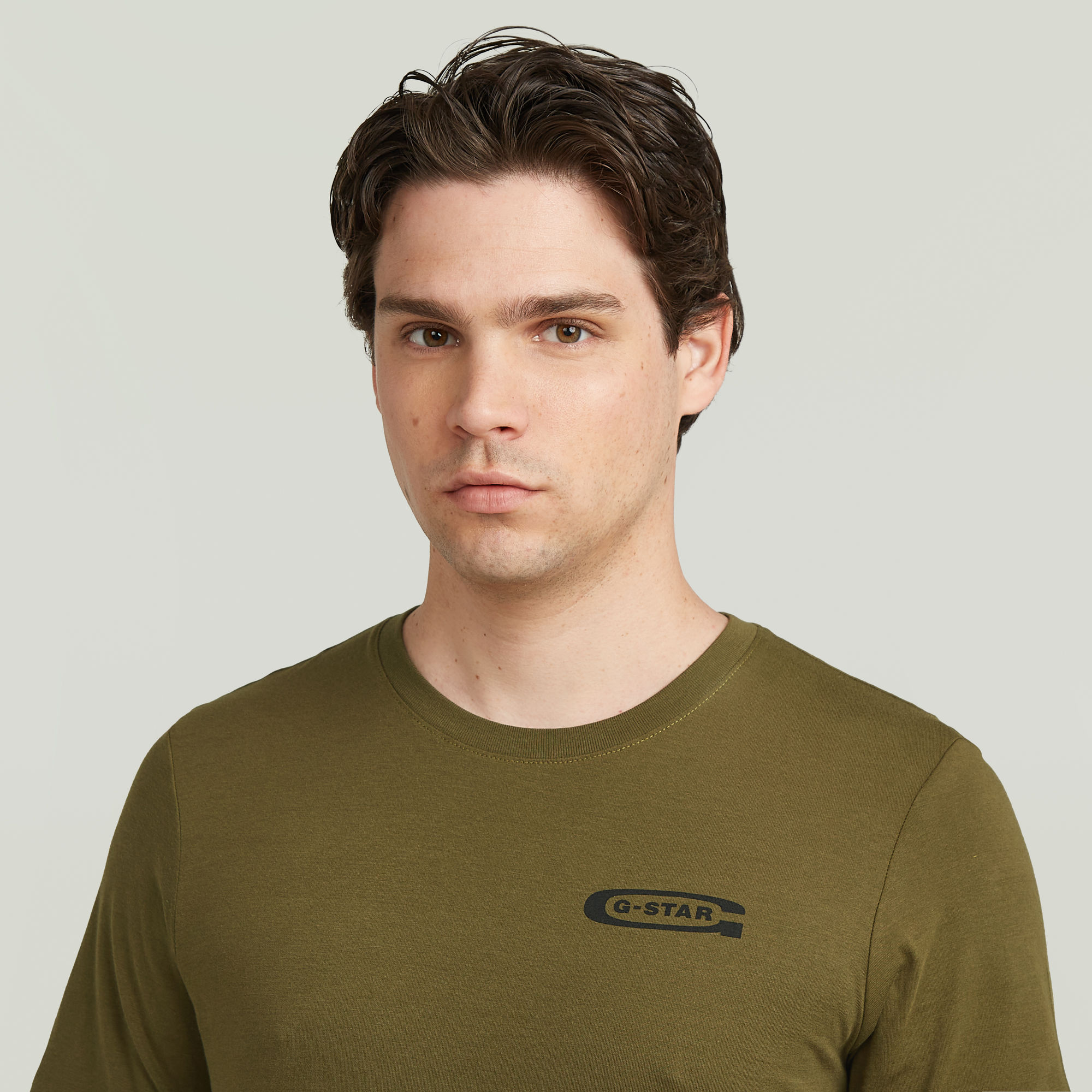 G-Star RAW Old Skool Slim T-Shirt Groen Heren