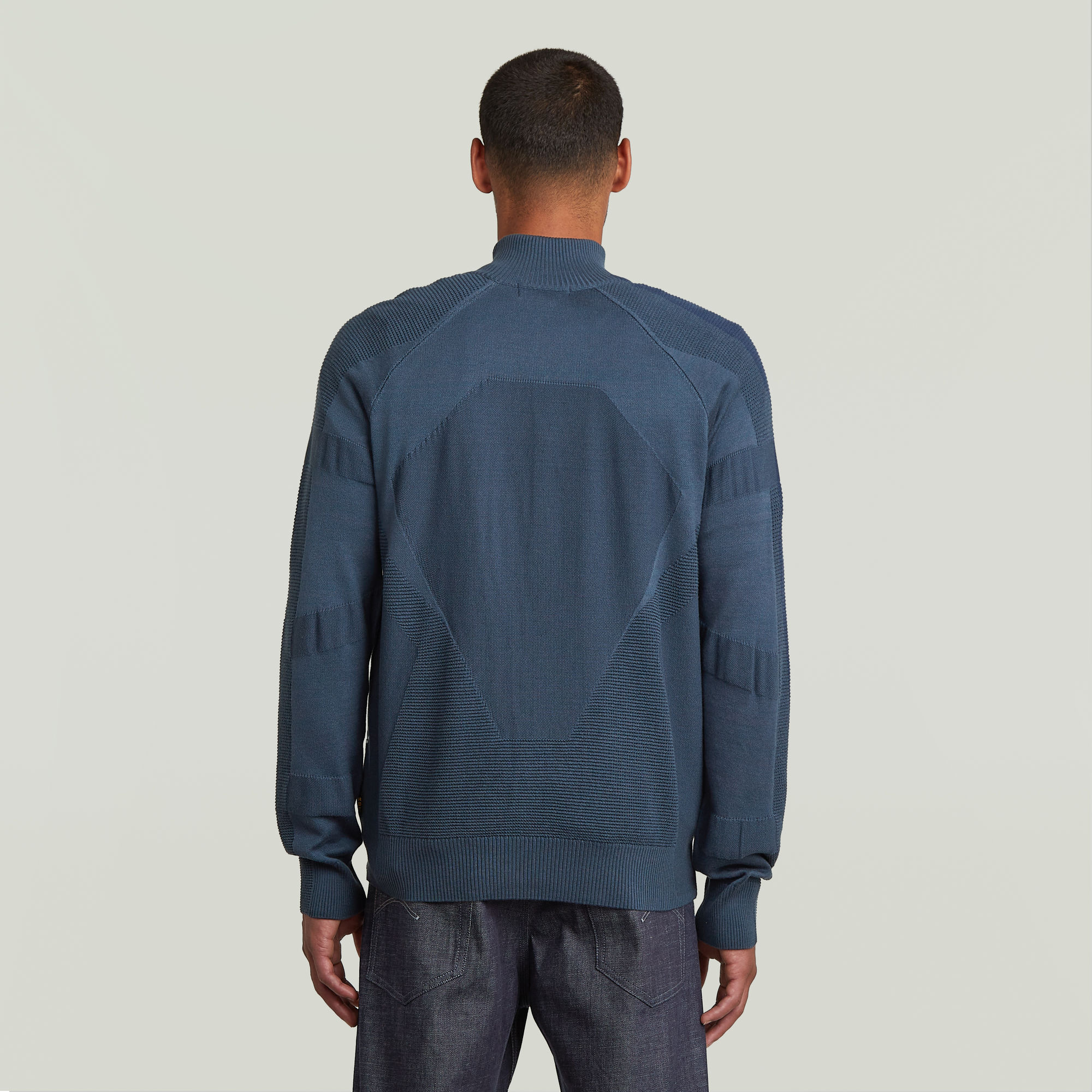G-Star RAW 3D Biker Full Zip Gebreide Trui Meerkleurig Heren