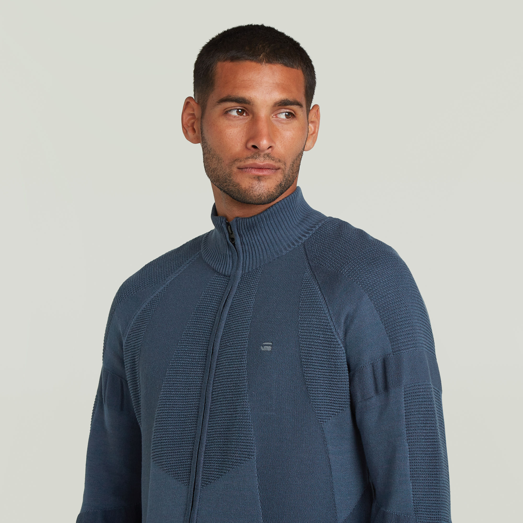 G-Star RAW 3D Biker Full Zip Gebreide Trui Meerkleurig Heren