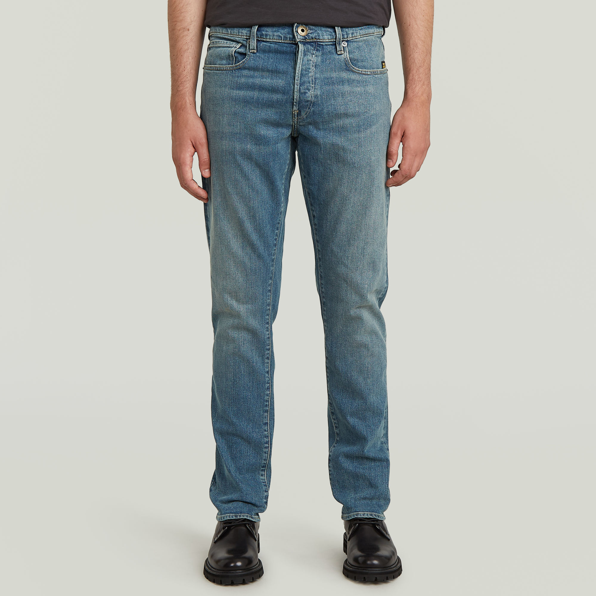 

3301 Regular Tapered Jeans - Medium blue - Men