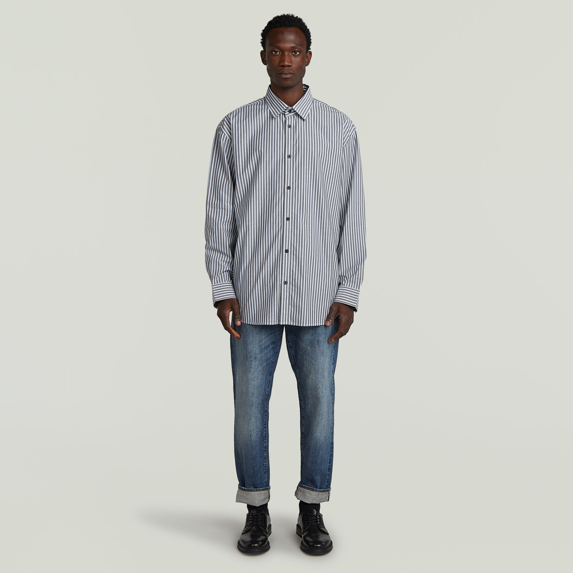 Thumbnail - Clean Oversized Shirt - Mehrfarbig - Herren