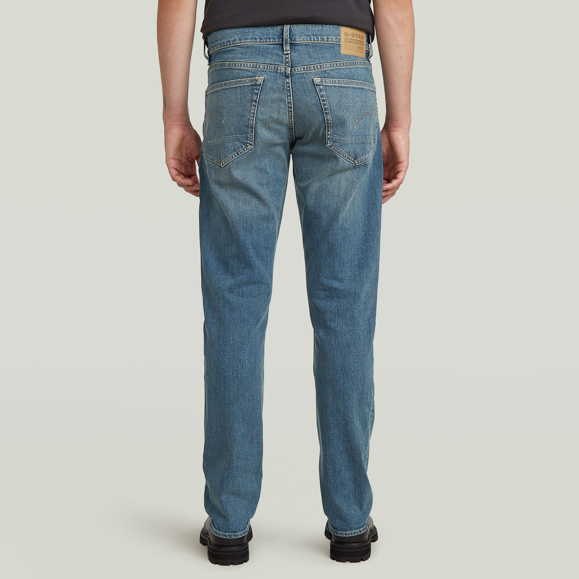 G-Star RAW 3301 Regular Tapered Jeans Midden blauw Heren