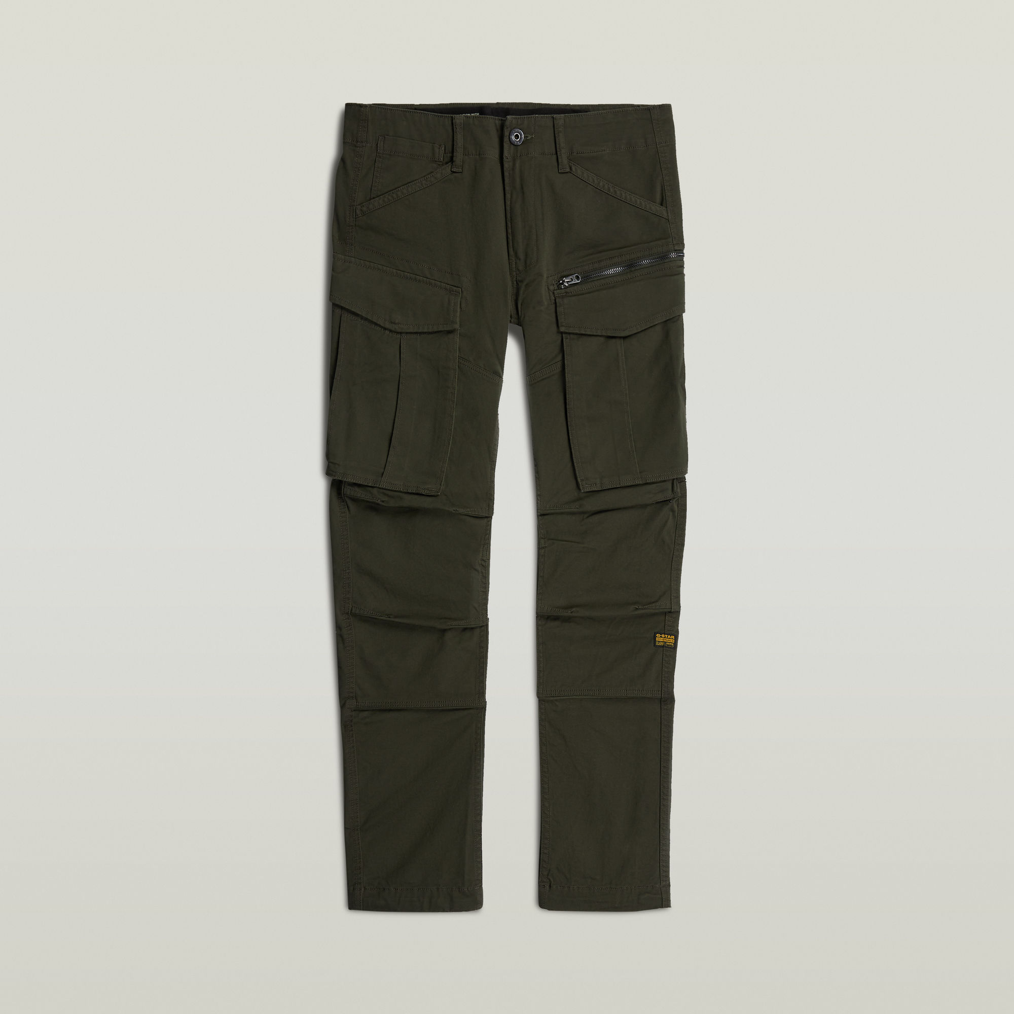Thumbnail - Rovic Zip 3D Straight Tapered Pant - Grau - Herren
