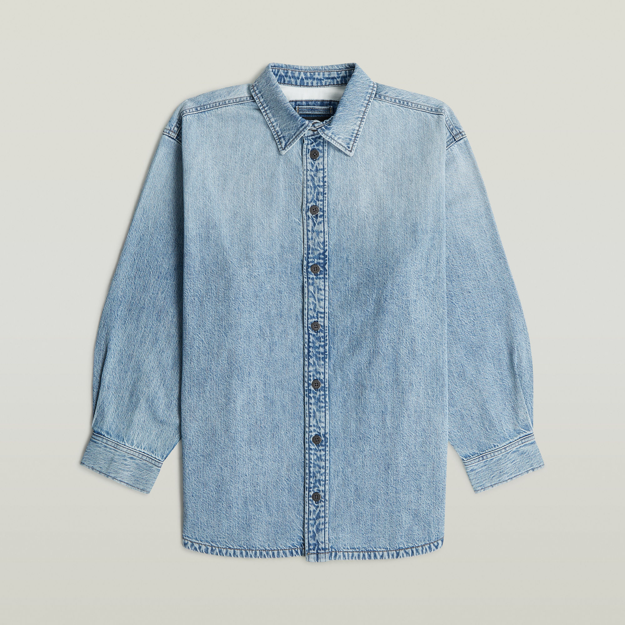 Thumbnail - Maxi Overshirt - Hellblau - Damen