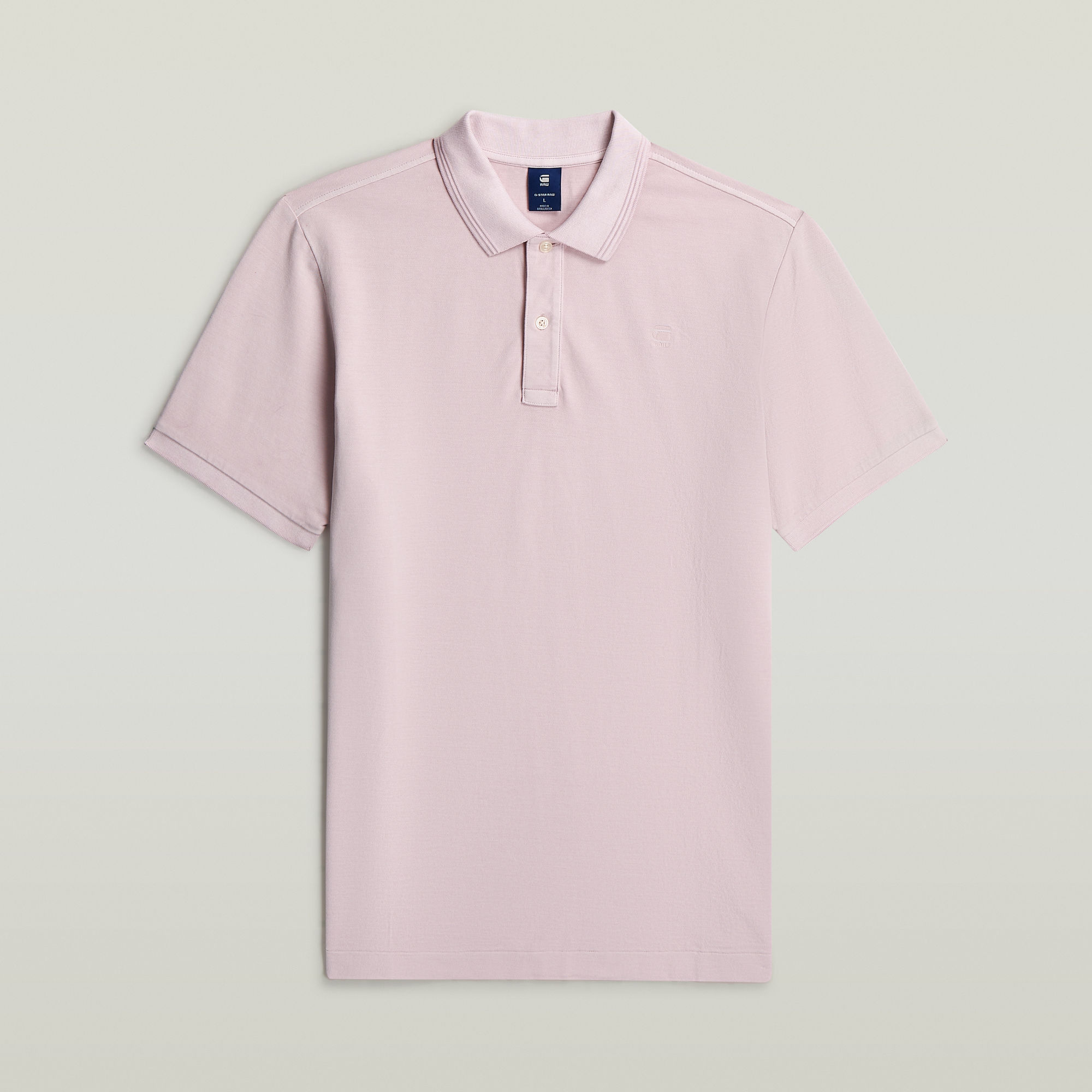 Thumbnail - Dunda Overdyed Slim Poloshirt - Pink - Herren