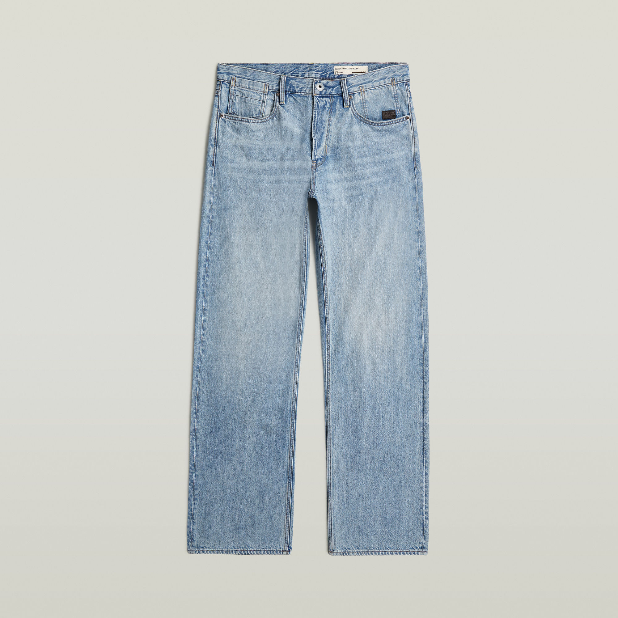 Thumbnail - Deeggie Relaxed Straight Jeans - Hellblau - Herren