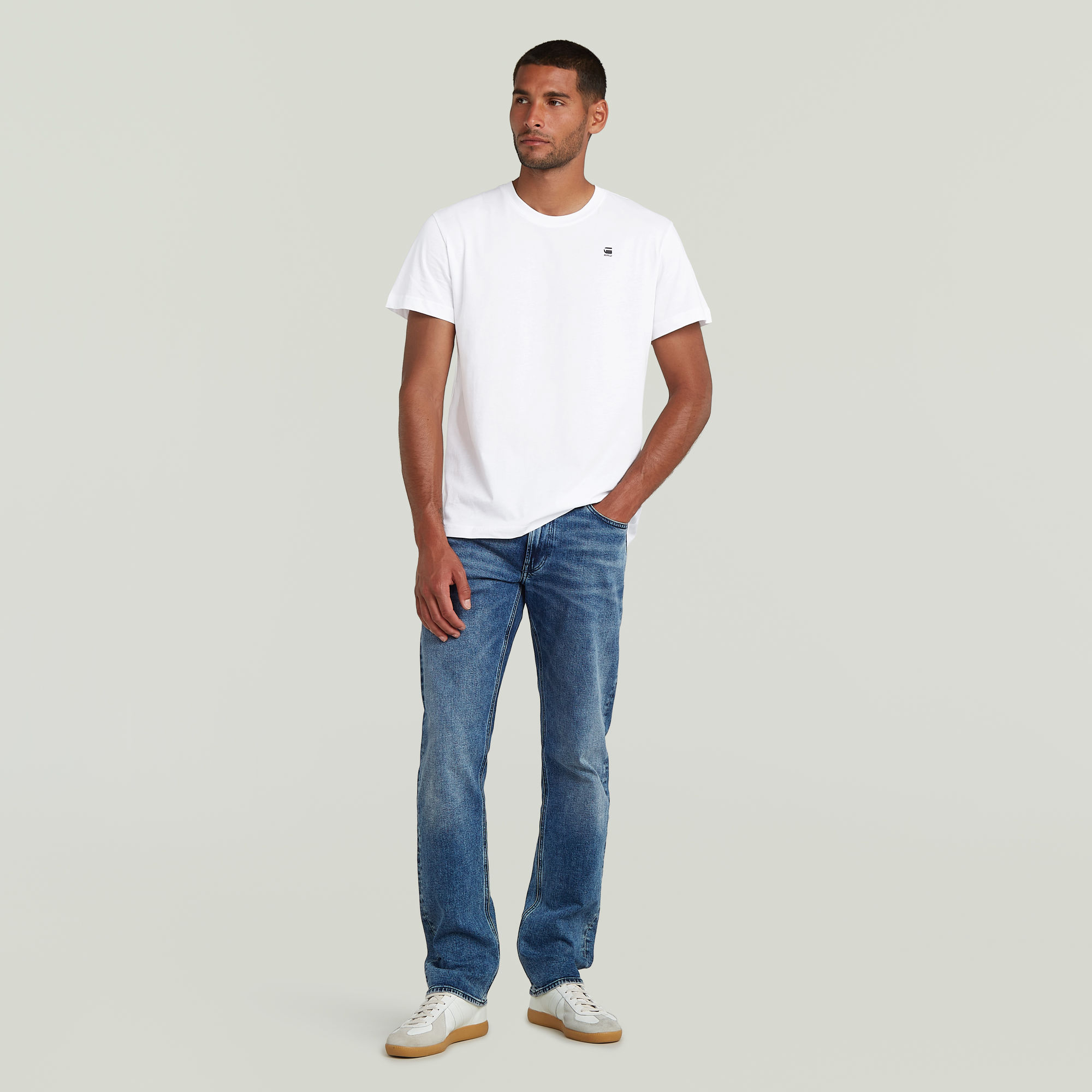 G-Star RAW Originals Back Print T-Shirt Wit Heren
