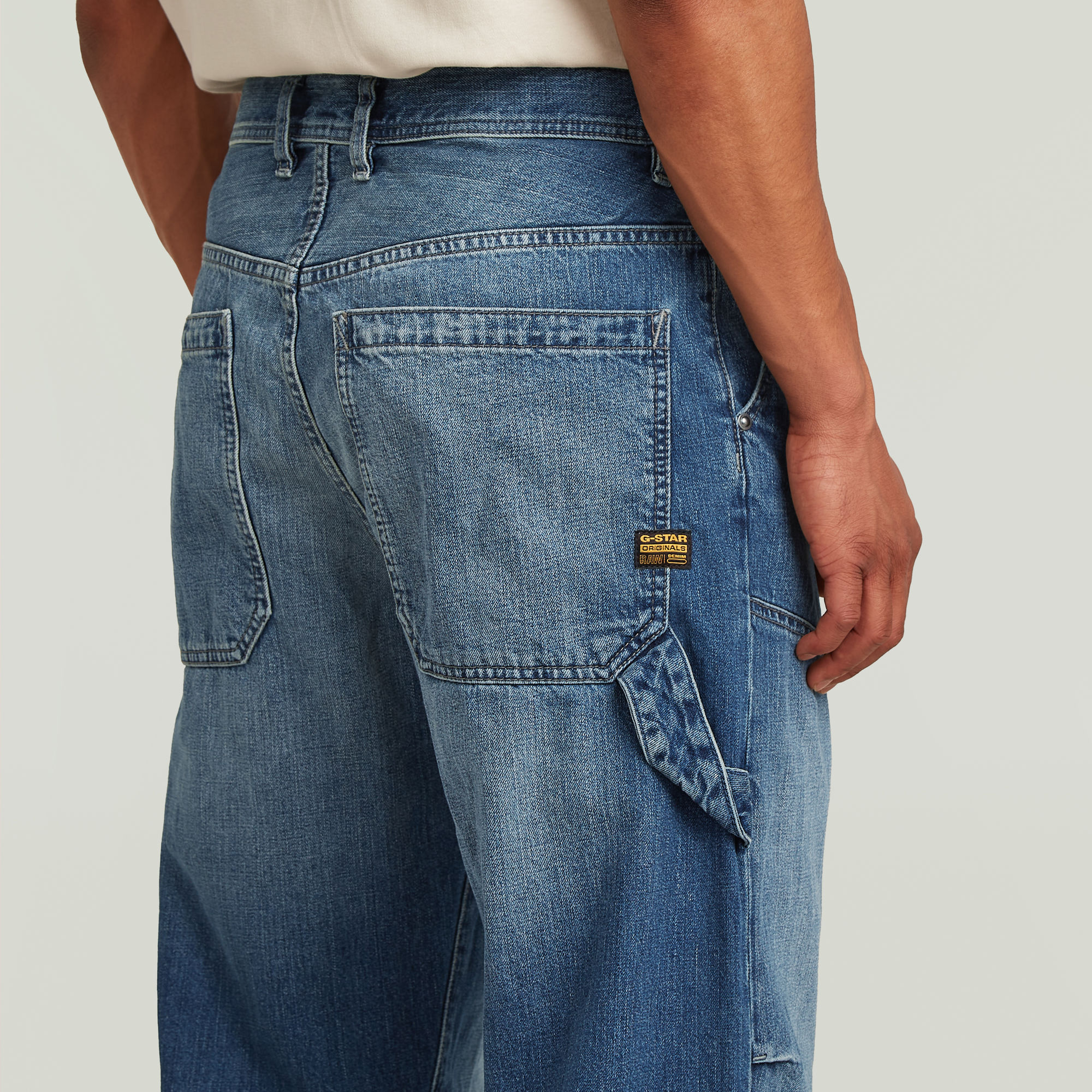 G-Star RAW Carpenter 3D Loose Jeans Midden blauw Heren