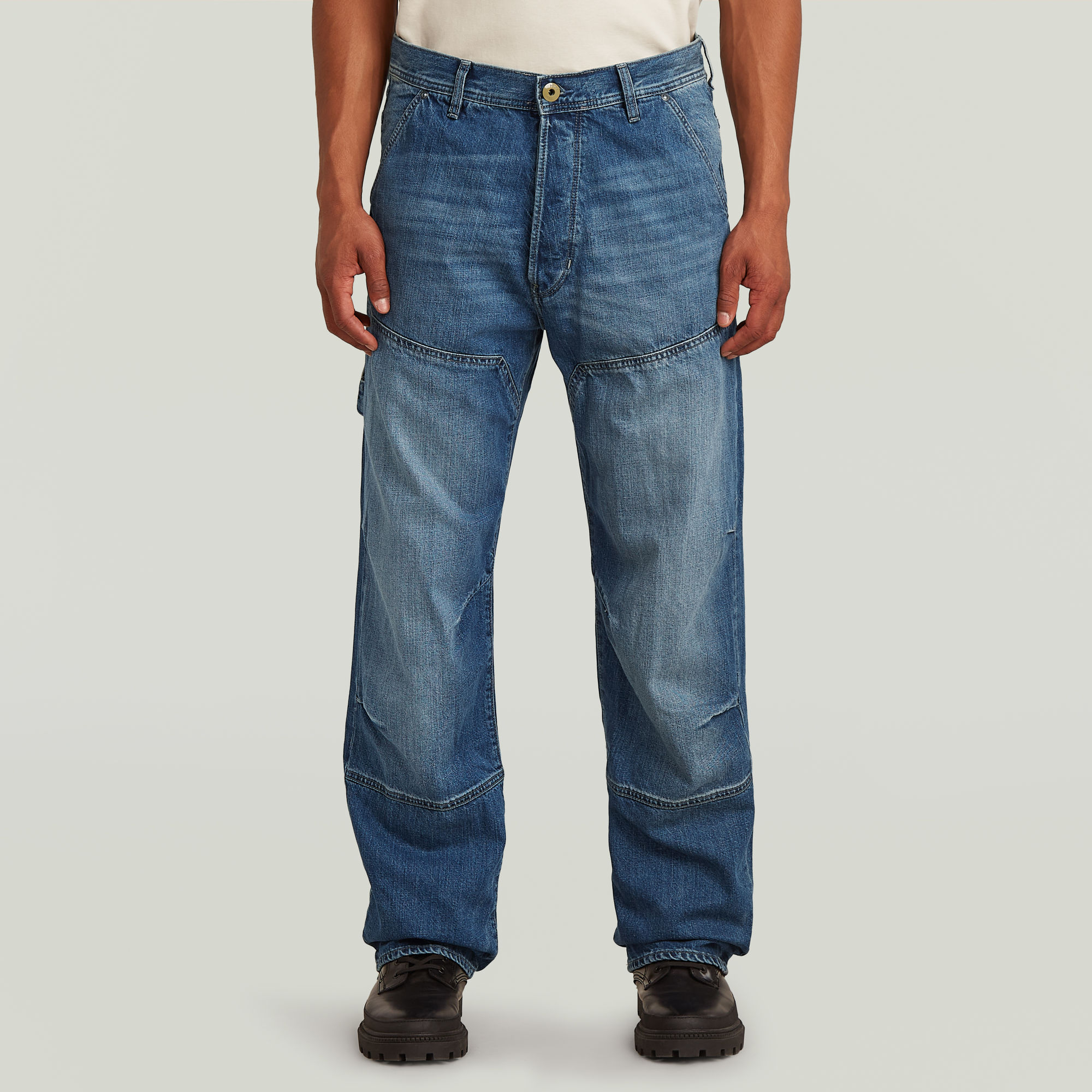 

Carpenter 3D Loose Jeans - Medium blue - Men